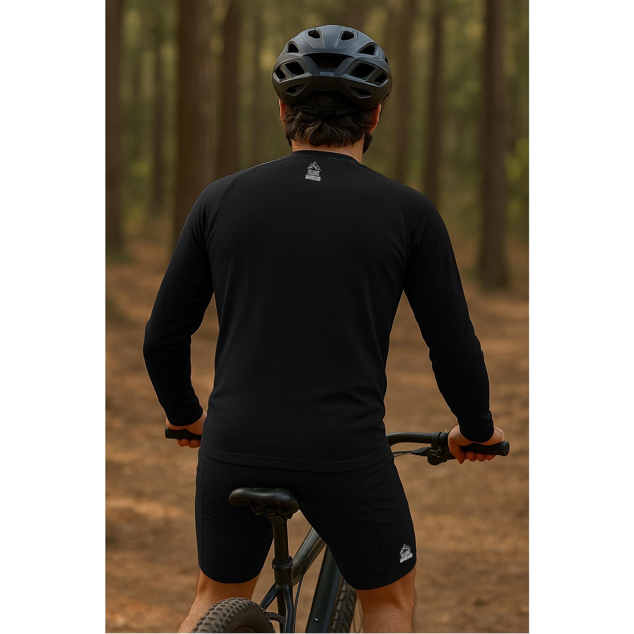 Black Mountain Shadow Trail Long Sleeve MTB Jersey Black
