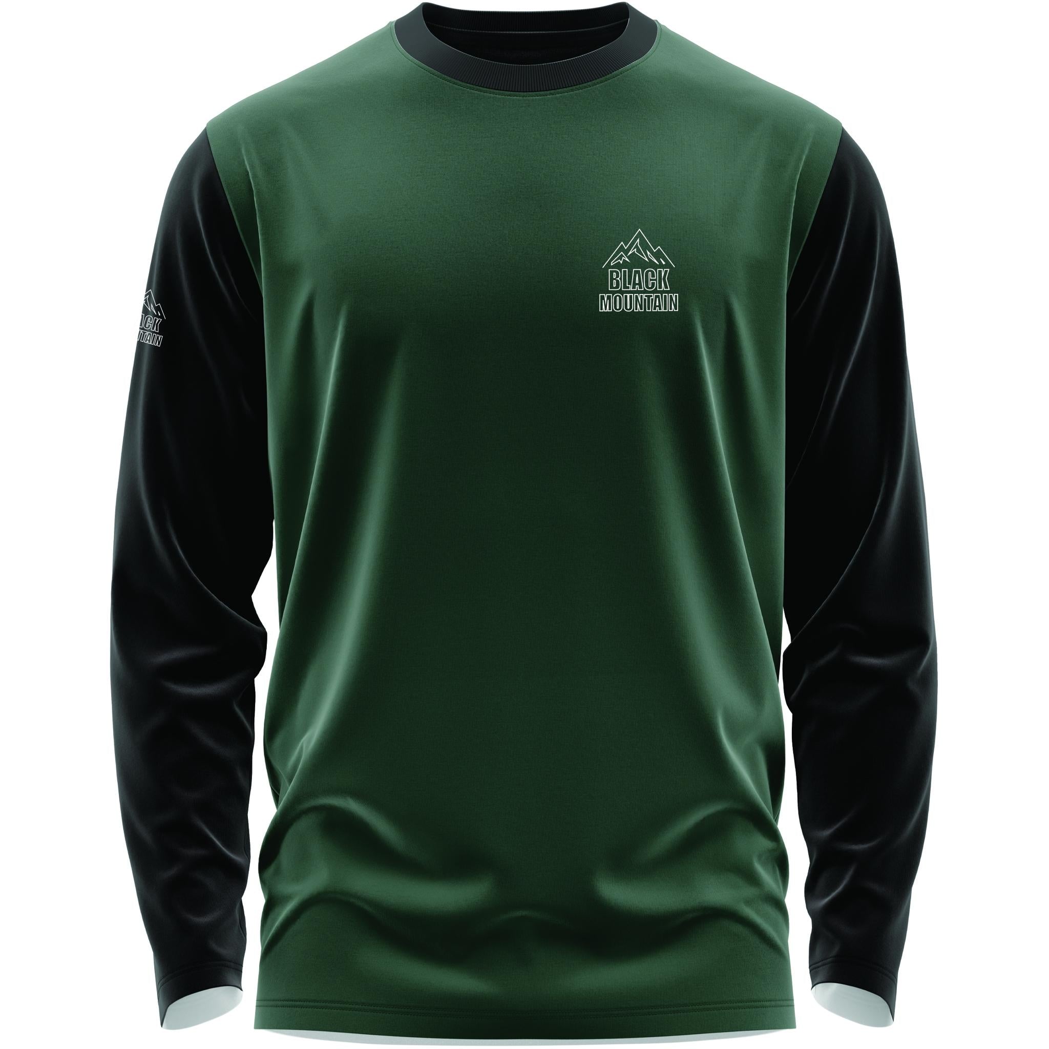 Black Mountain Shadow Trail Long Sleeve MTB Jersey Forest/Black