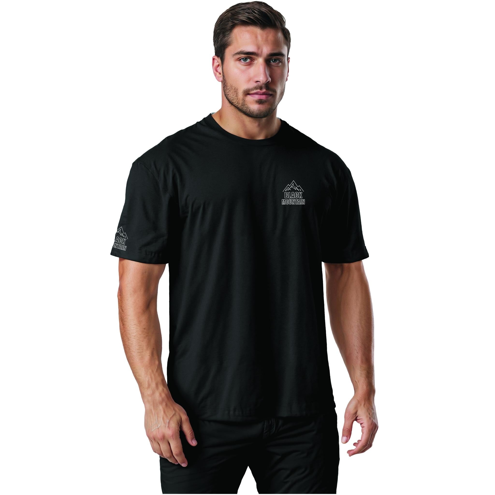 Black Mountain Shadow Trail Short Sleeve MTB Jersey Black
