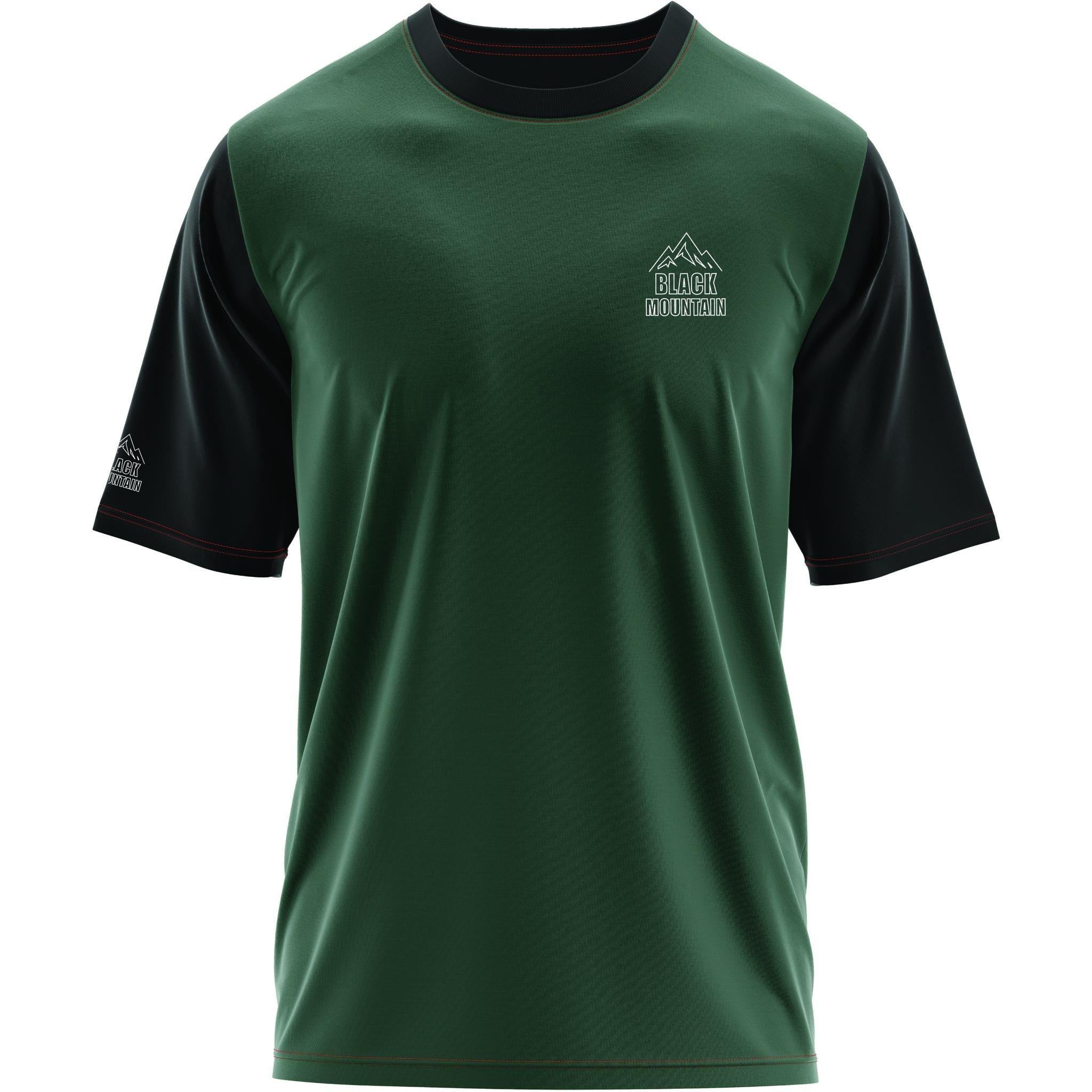 Black Mountain Shadow Trail Short Sleeve MTB Jersey Forest/Black