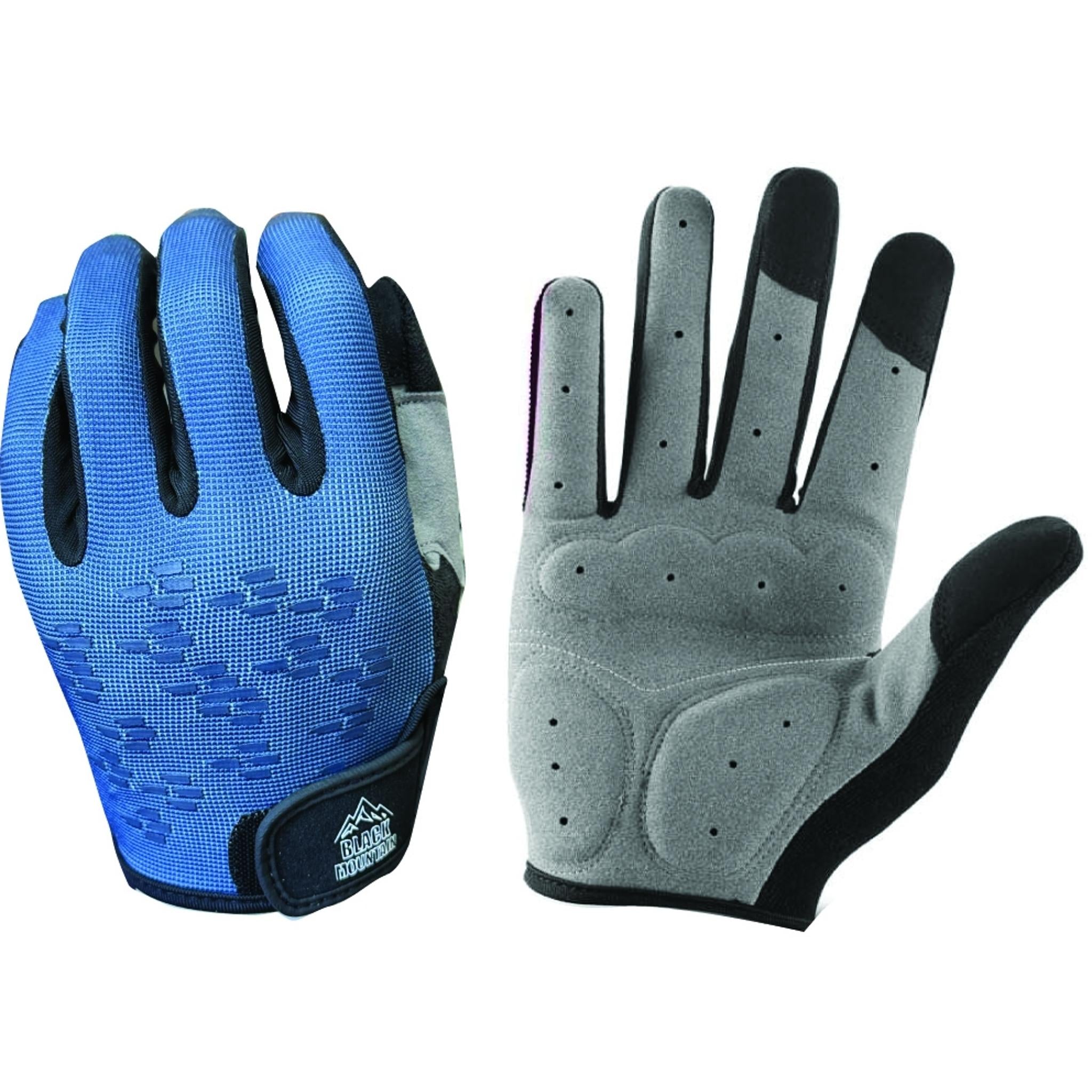 Black Mountain Shadow Trail Youth MTB Gloves Blue