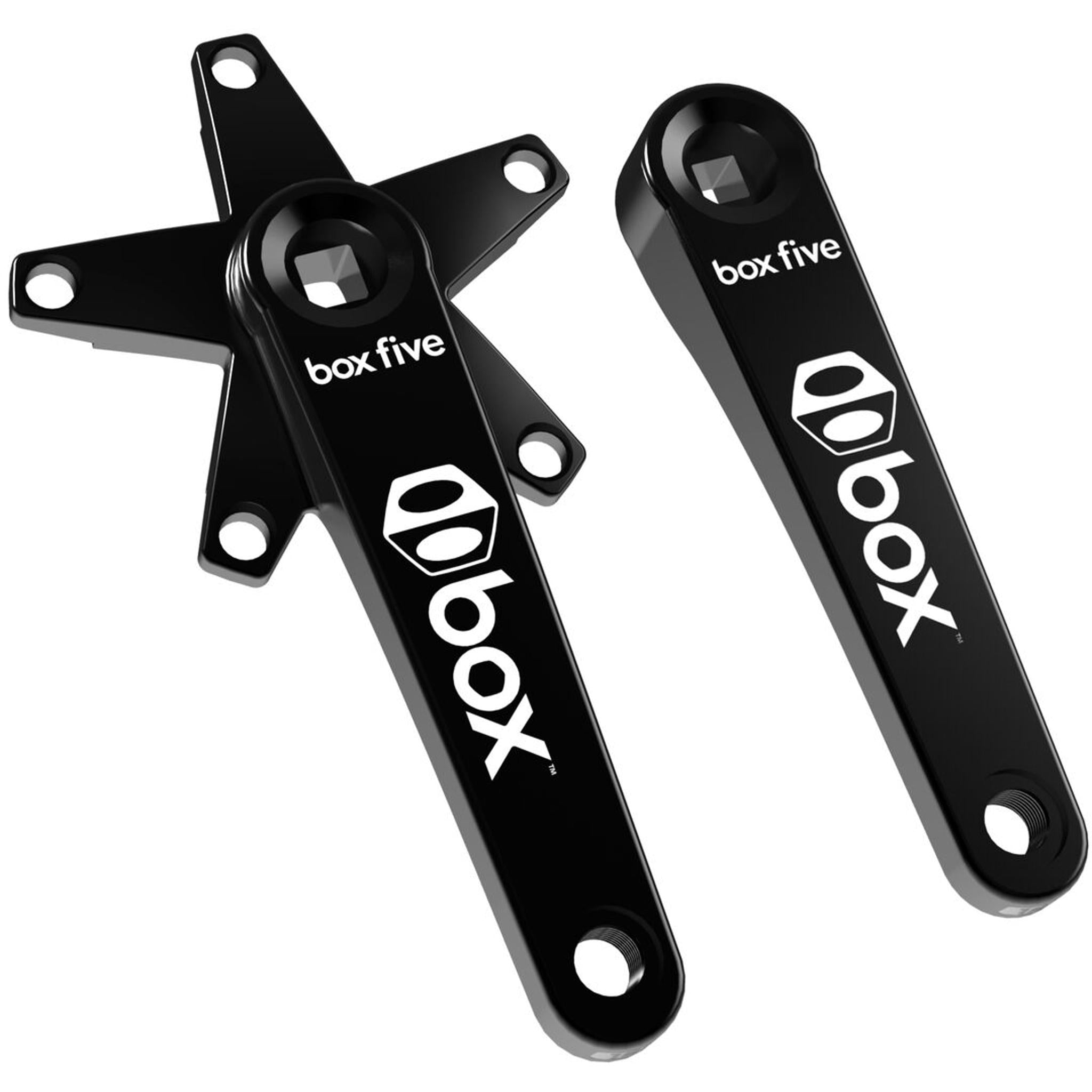 Box Five Square Tapered Cranks 145mm Black