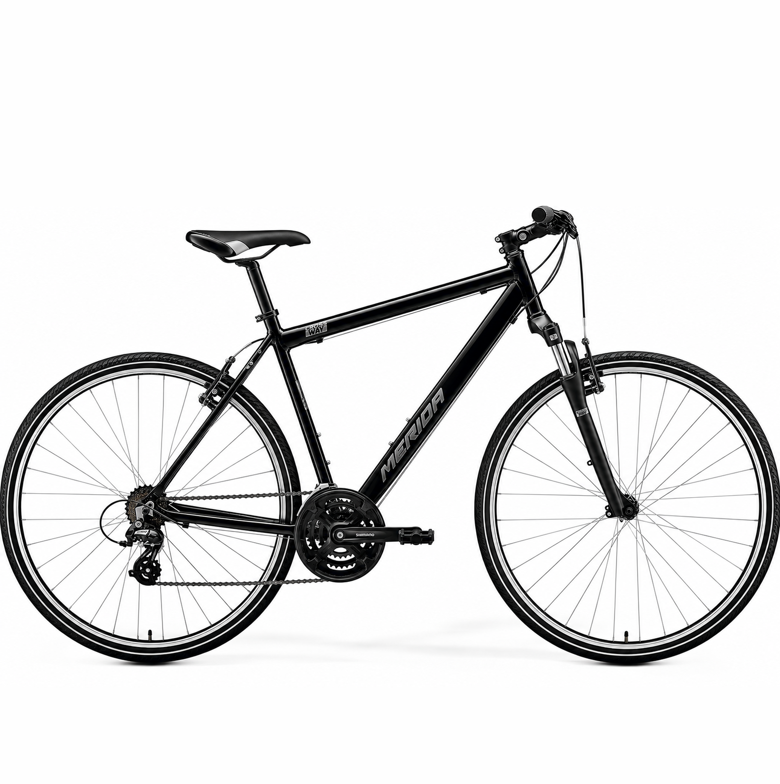 Merida Crossway 10-V SE Hybrid Bike Black/Silver