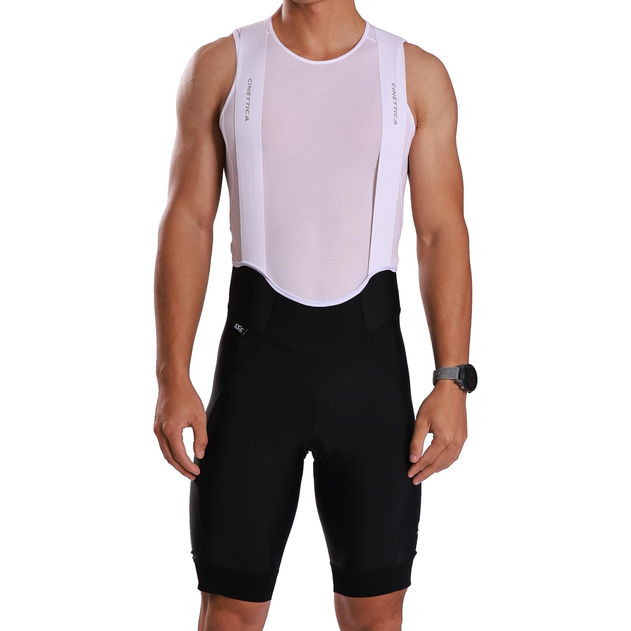 Cinettica Mens Alpha Cargo Bibshorts Black