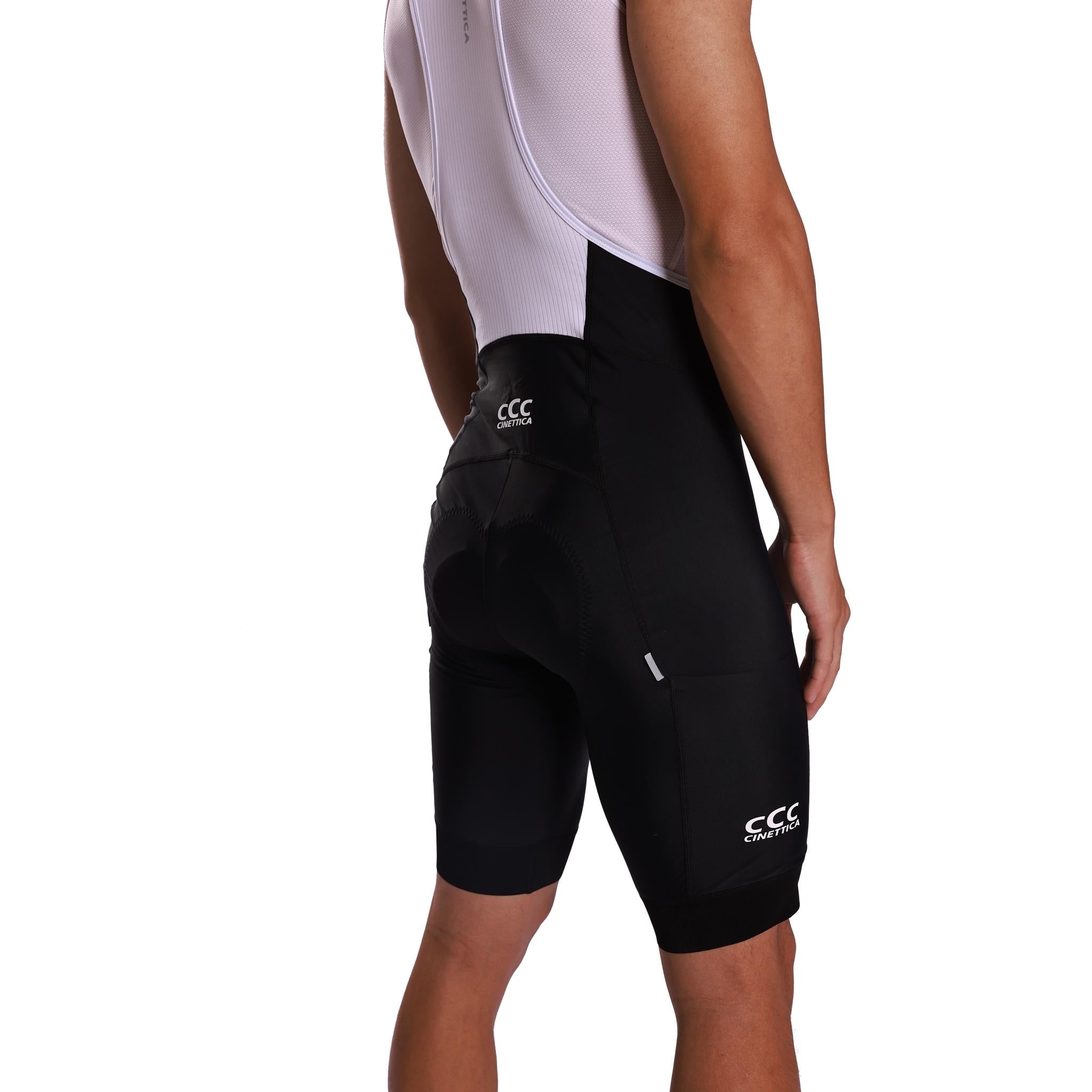 Cinettica Mens Alpha Cargo Bibshorts Black