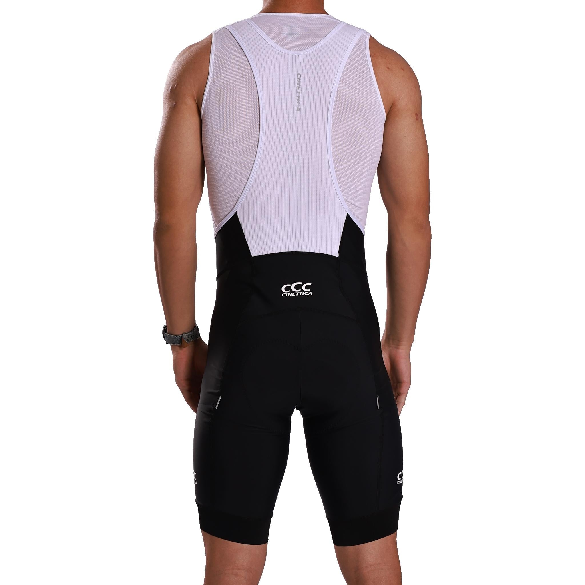 Cinettica Mens Alpha Cargo Bibshorts Black