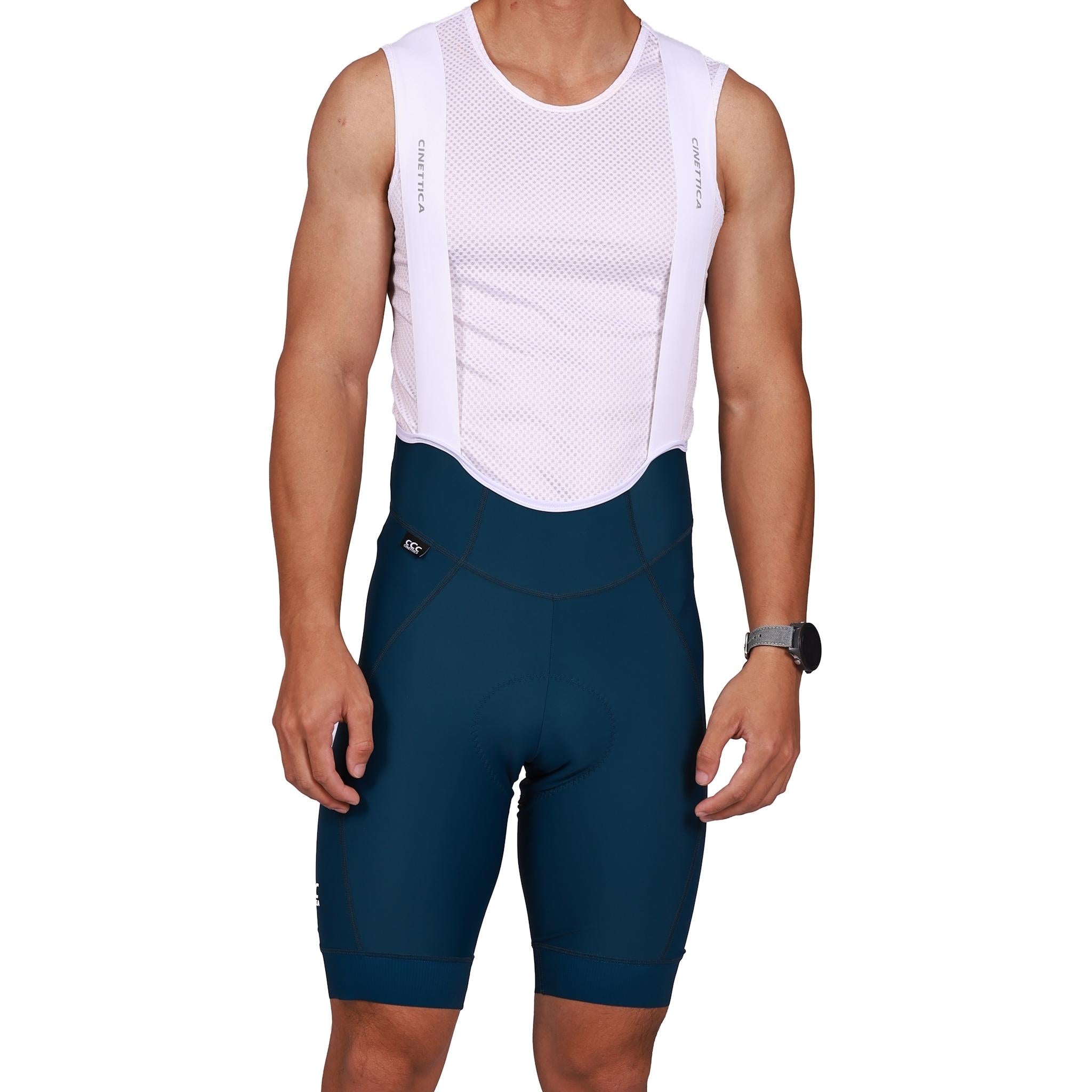 Cinettica Mens Alpha Cargo Bibshorts Marine