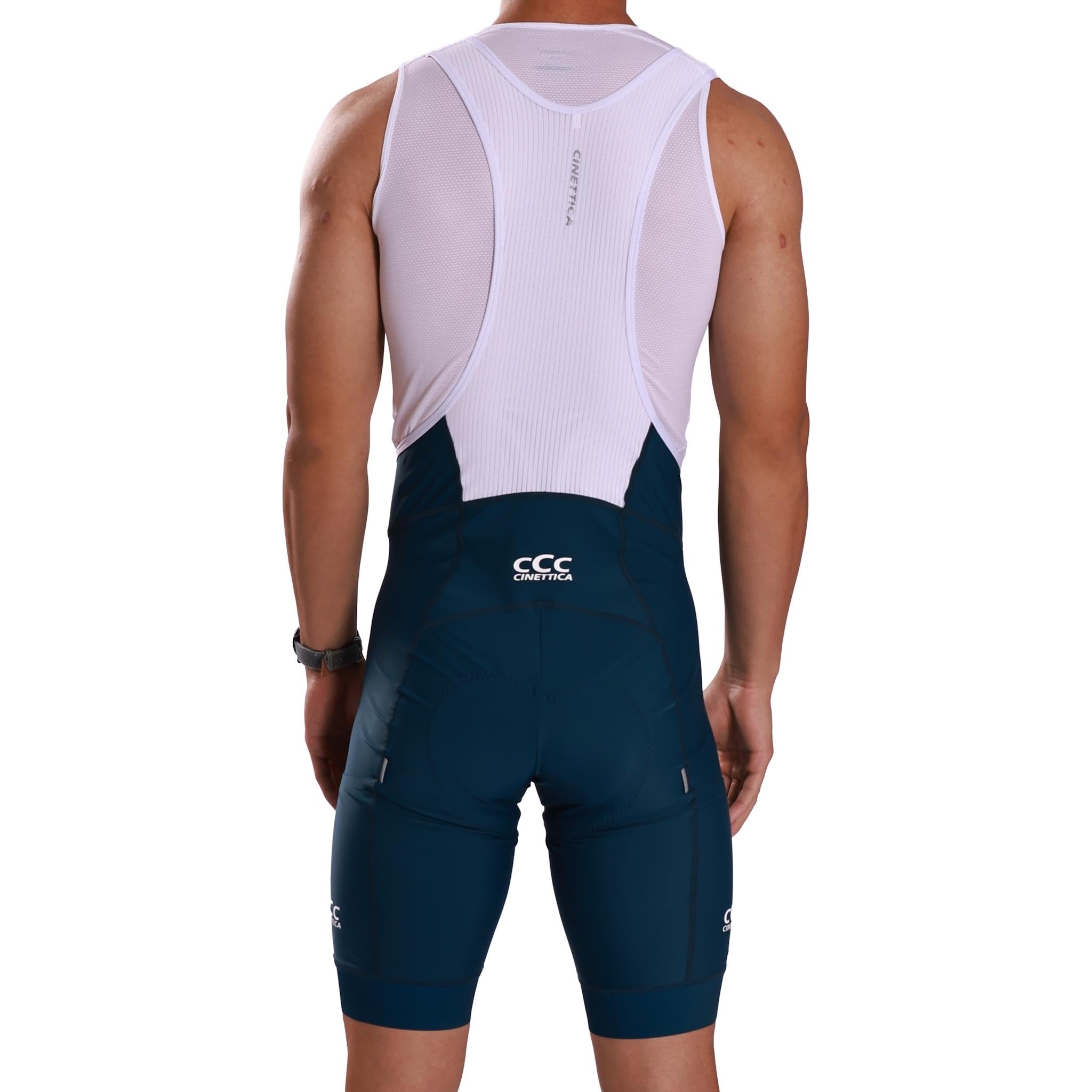 Cinettica Mens Alpha Cargo Bibshorts Marine