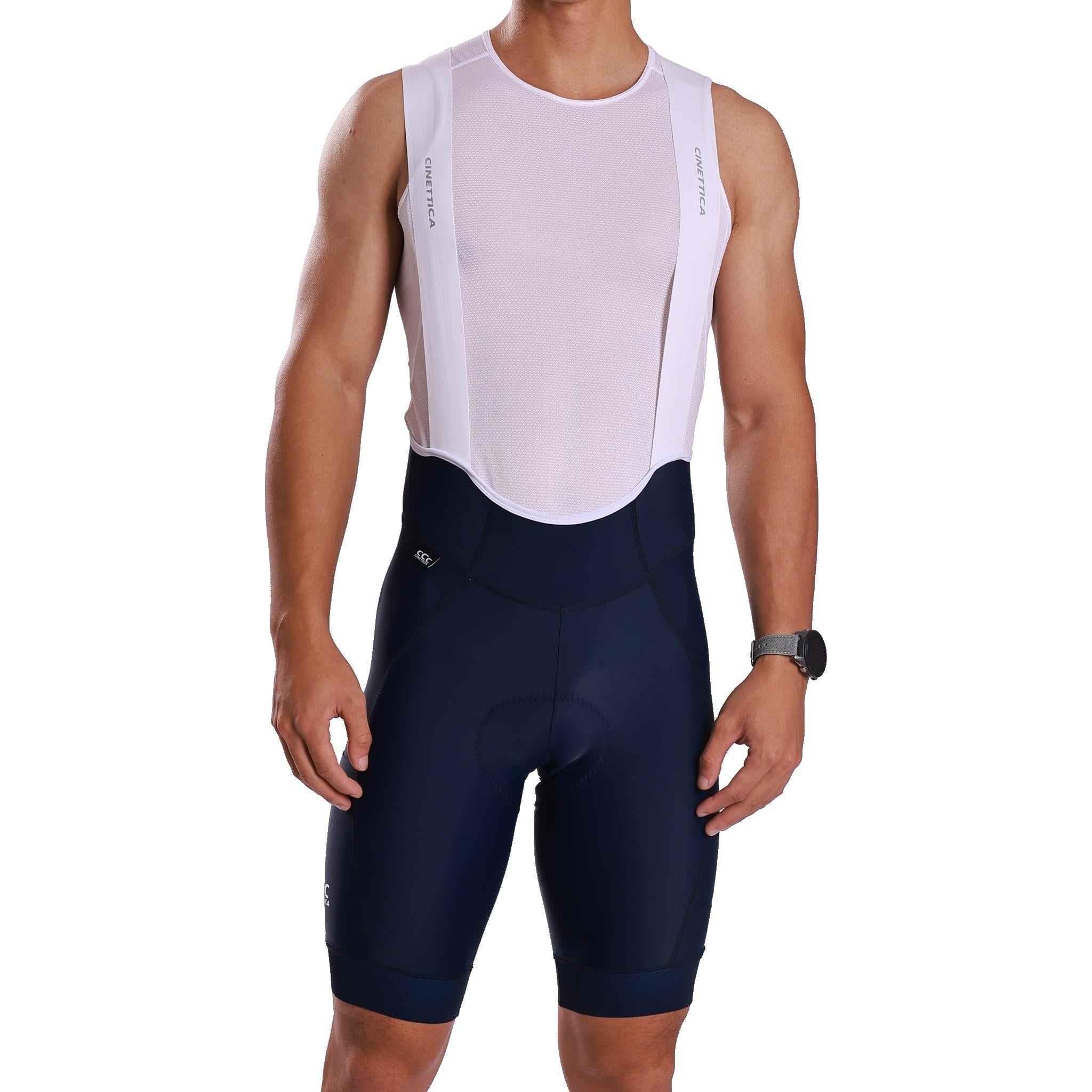 Cinettica Mens Alpha Cargo Bibshorts Navy