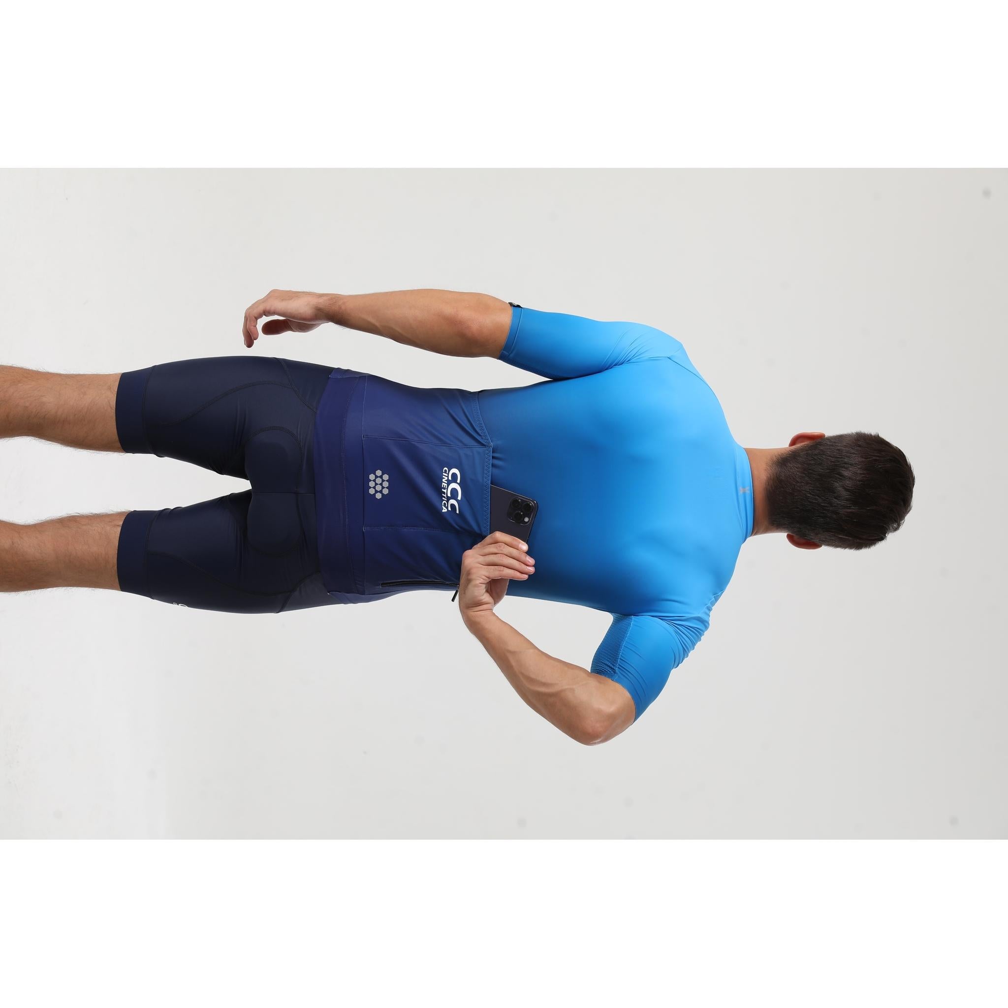 Cinettica Proton Short Sleeve Jersery Navy/Ocean Blue Fade