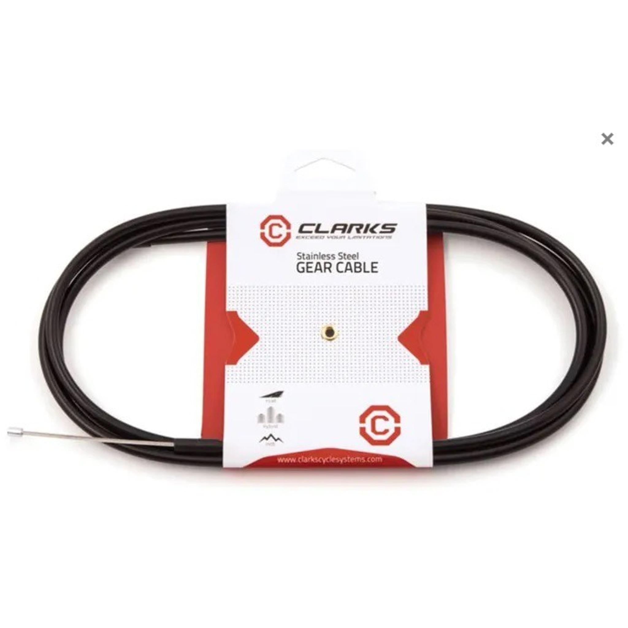 Clark's MTB Gear Cable Set 1500mm/2000mm (Inner/Outer)