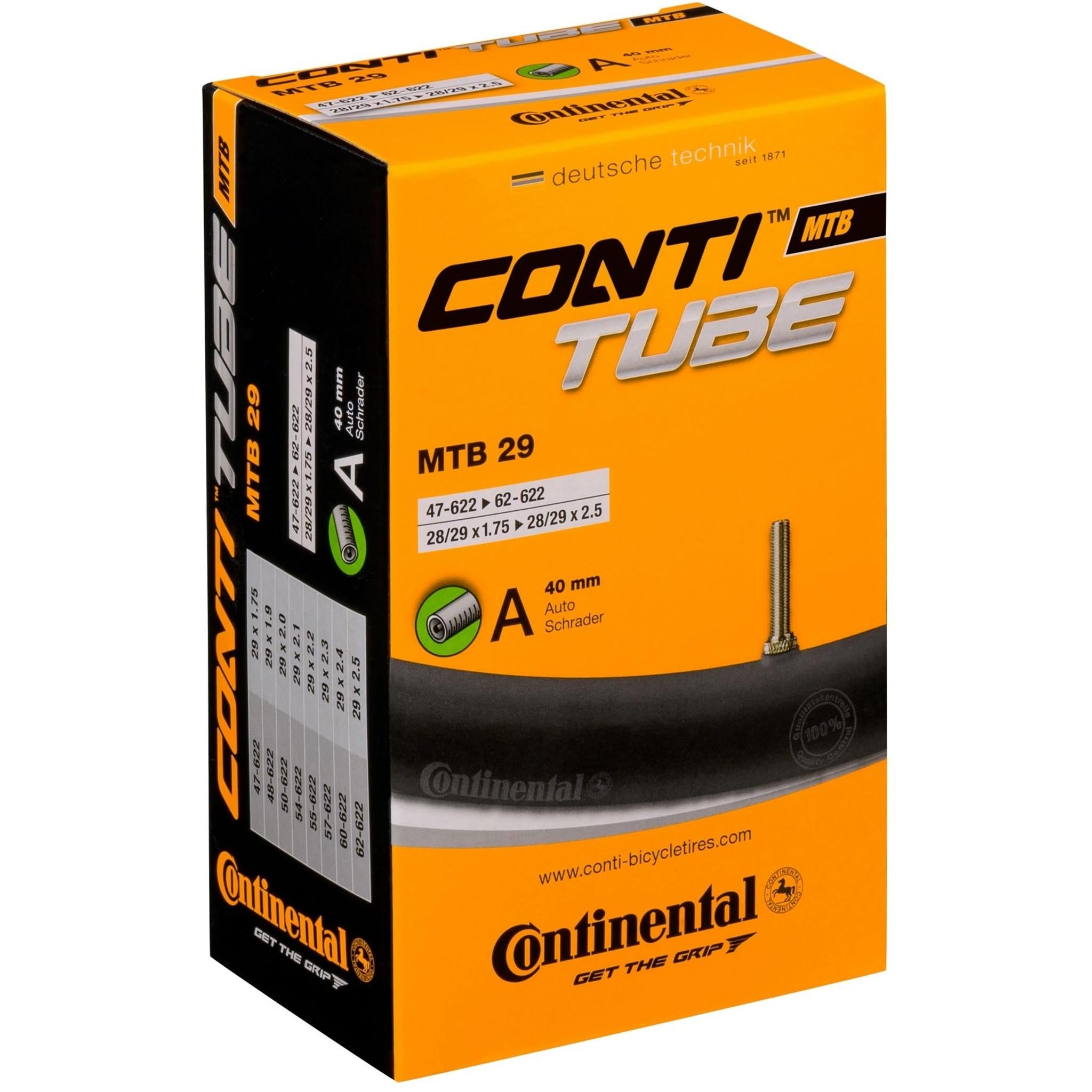 Continental Schrader Valve Tube 29x1.75/2.5'' 40mm