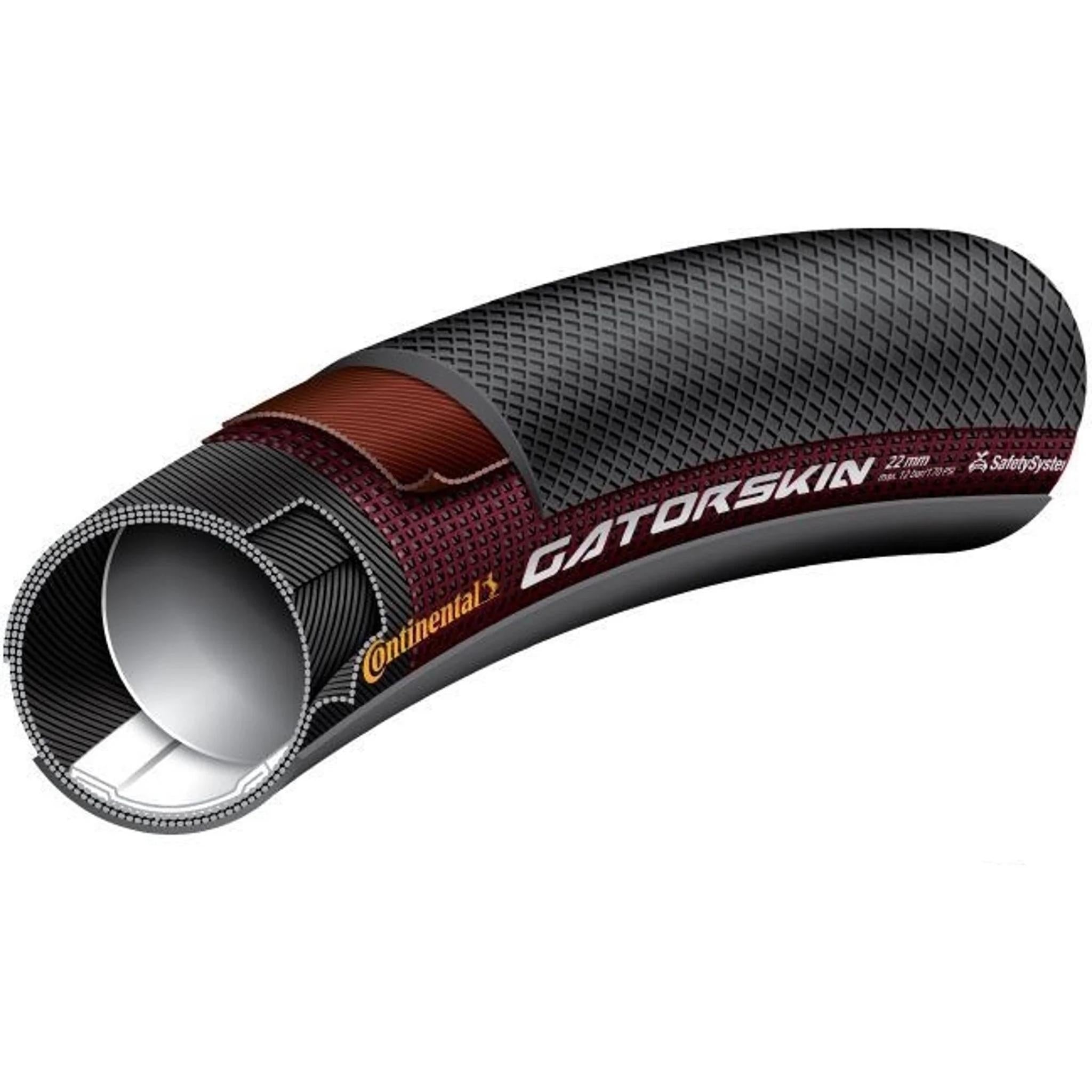 Continental Sprinter Gatorskin Tubular Road Tyre 28''' x 25mm