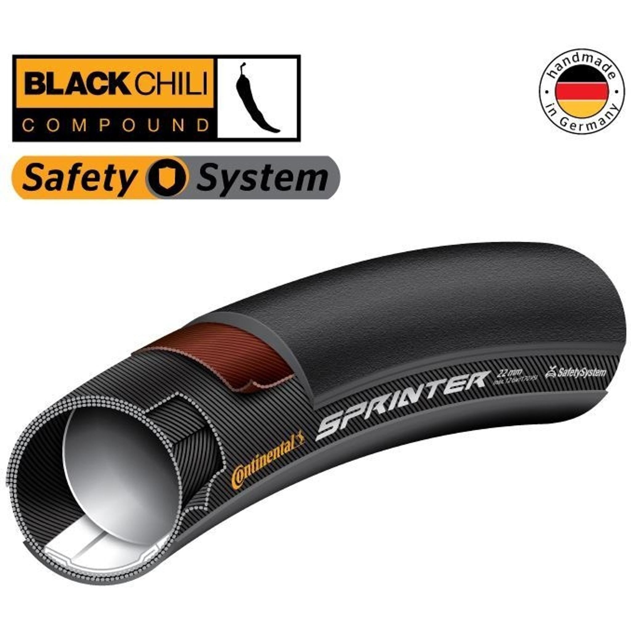 Continental Sprinter Gatorskin Tubular Road Tyre 28''' x 25mm