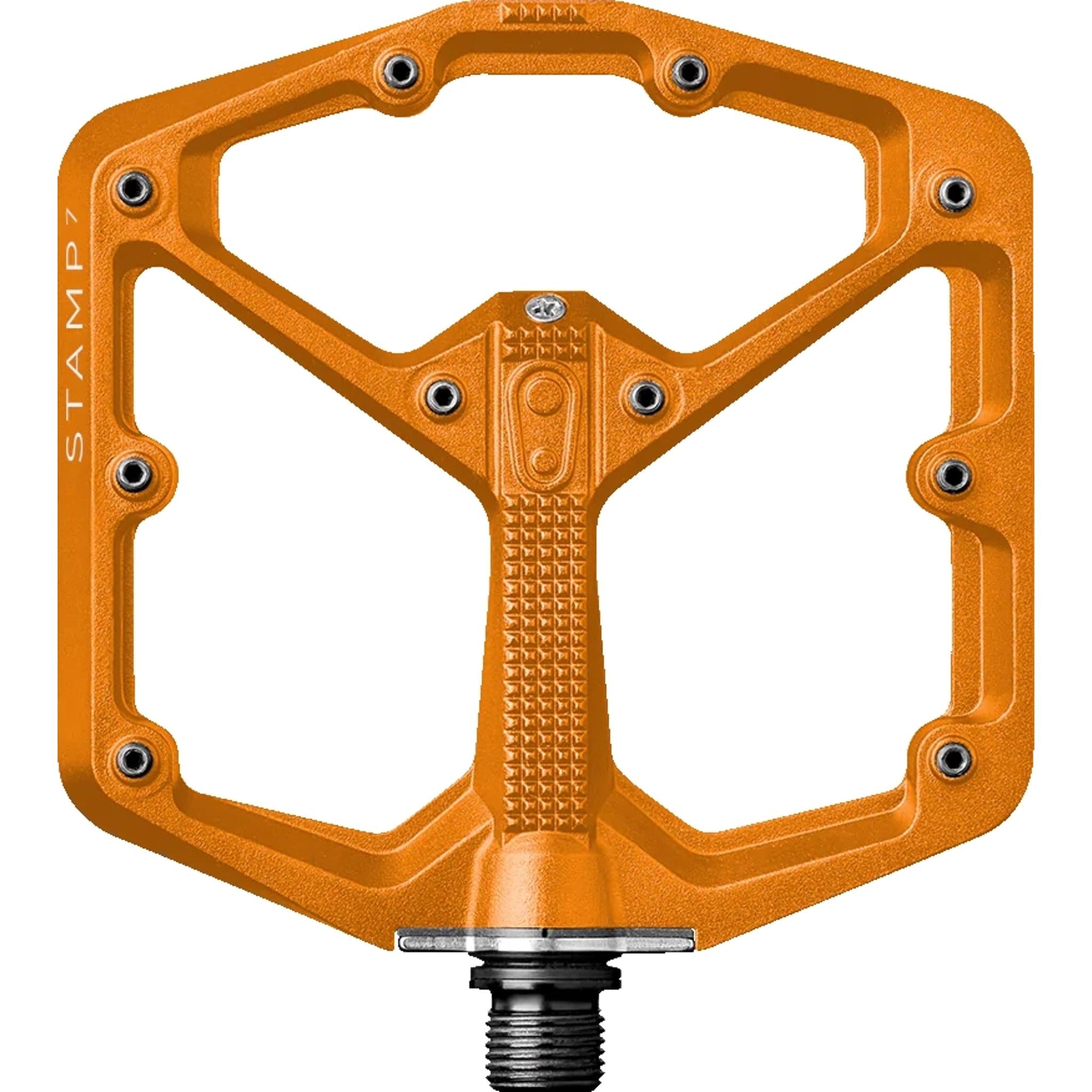 Crankbrothers Stamp 7 Large Alloy Flat Pedals Orange