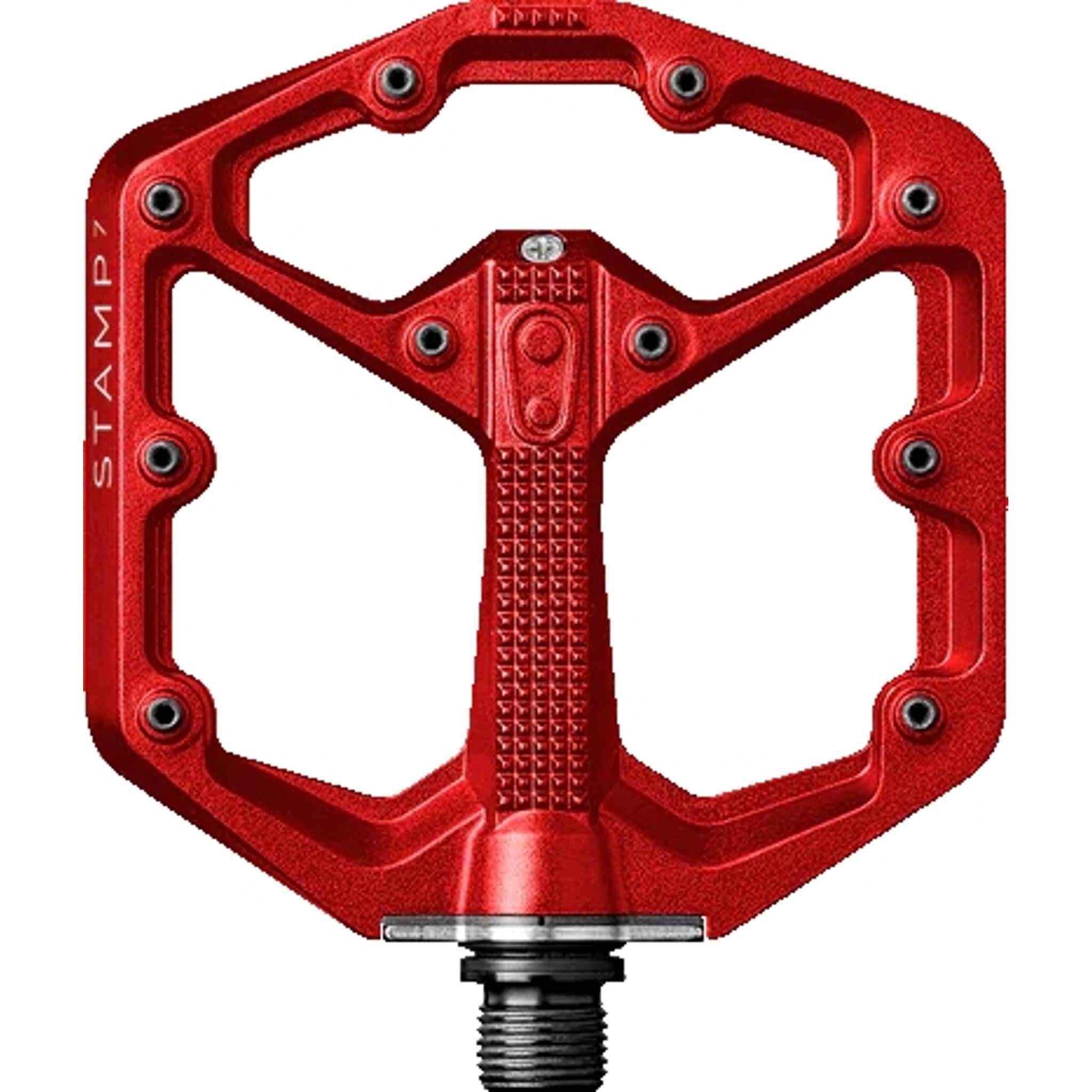 Crankbrothers Stamp 7 Small Alloy Flat Pedals Red