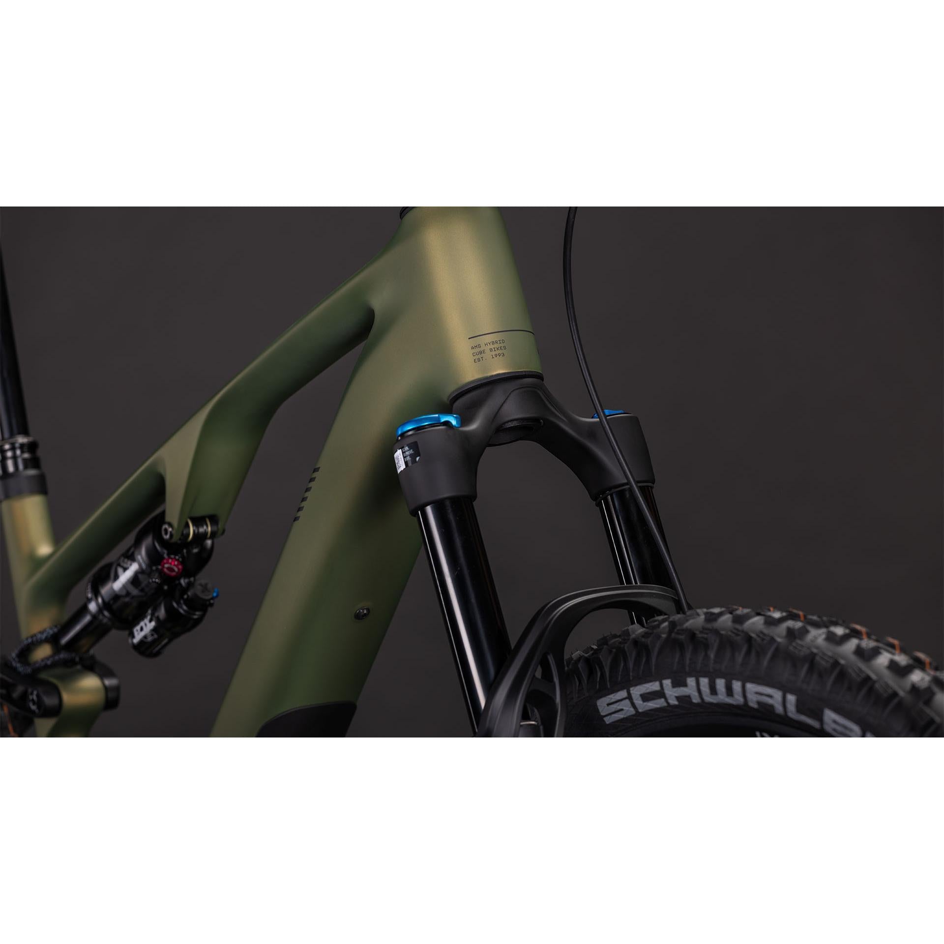 Cube AMS Hybrid ONE44 C68X TM 400X Electric Trail Bike Reedgreen'n'Matrix