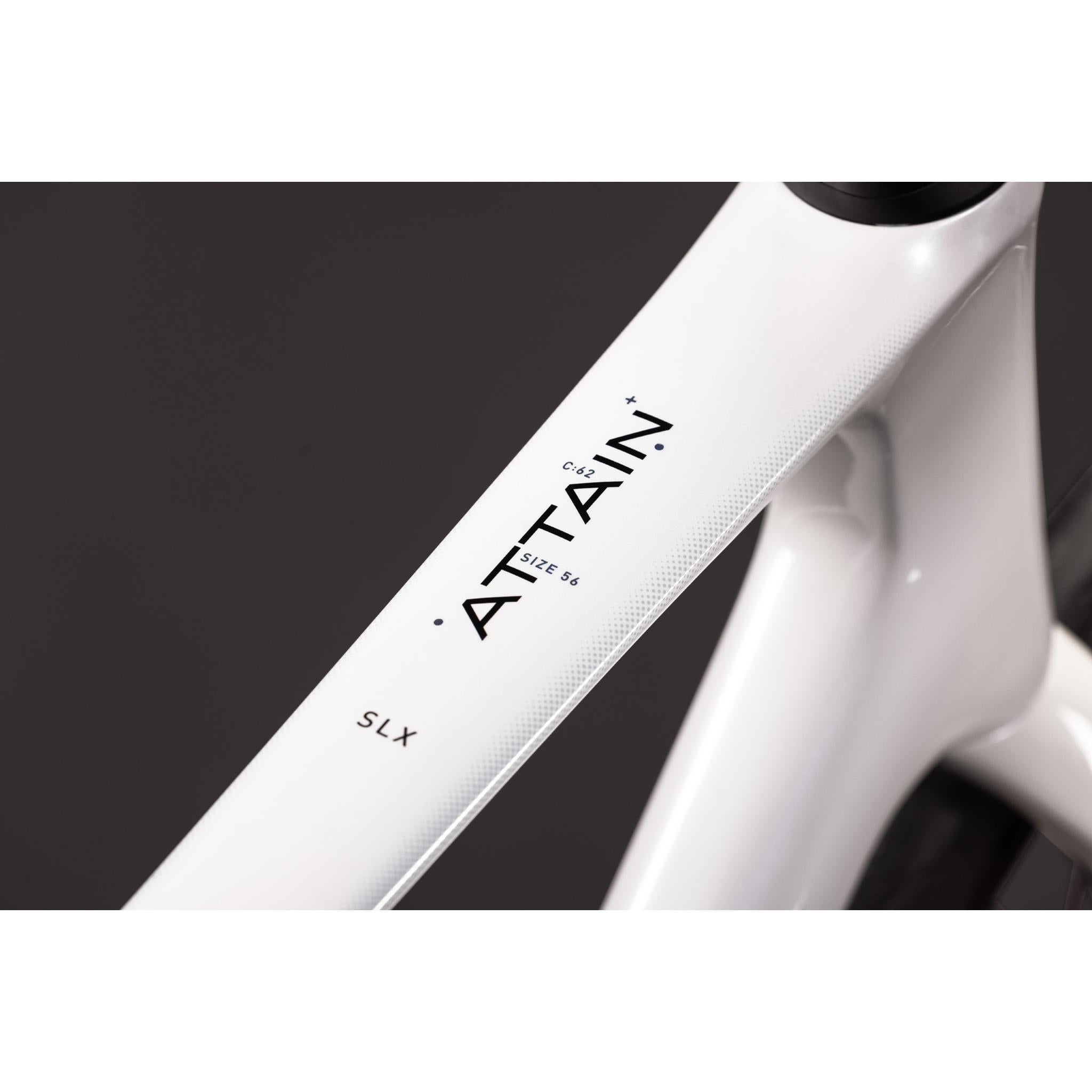 Cube Attain C:62 SLX Road Bike Metallic White'n'Black