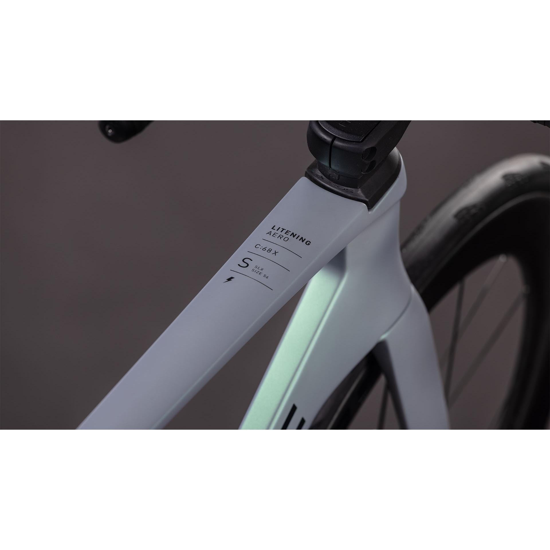 Cube Litening AERO C68X SLX Road Bike Seagrey'n'Black