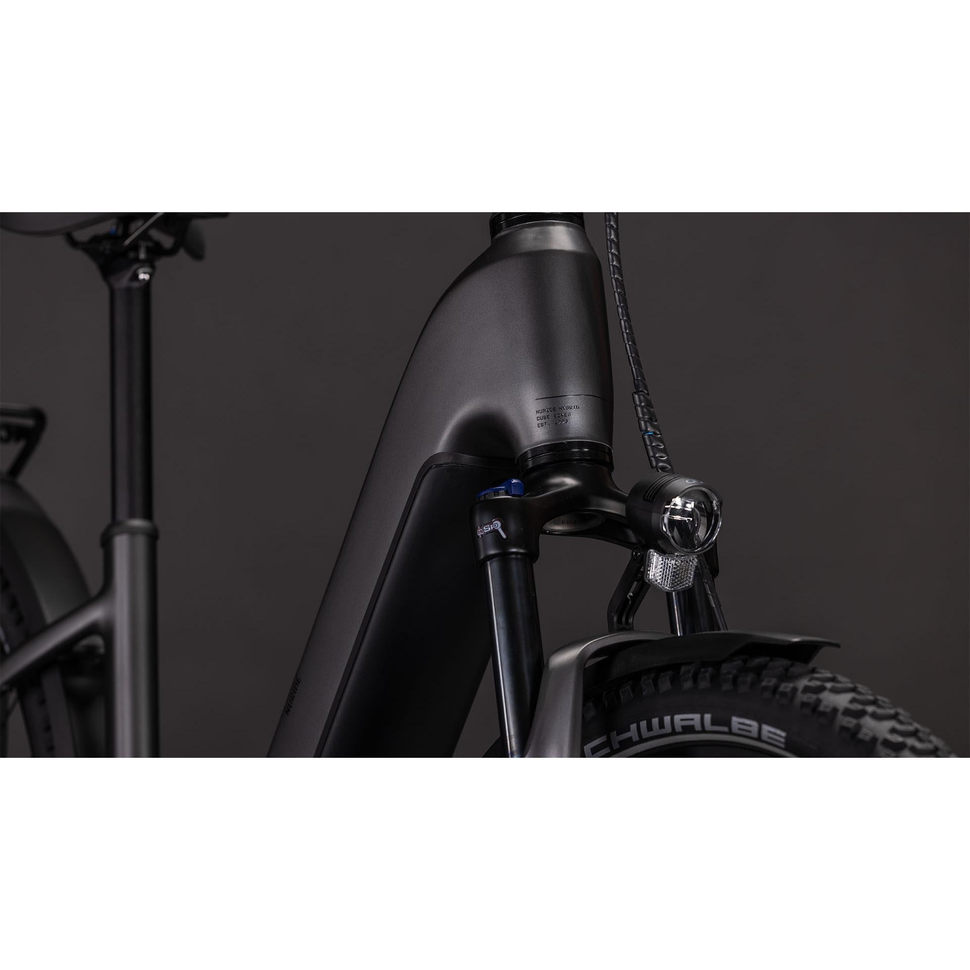 Cube Nuride Hybrid Performance Easy Entry 600 Electric Hybrid Bike Slabgrey'n'Black