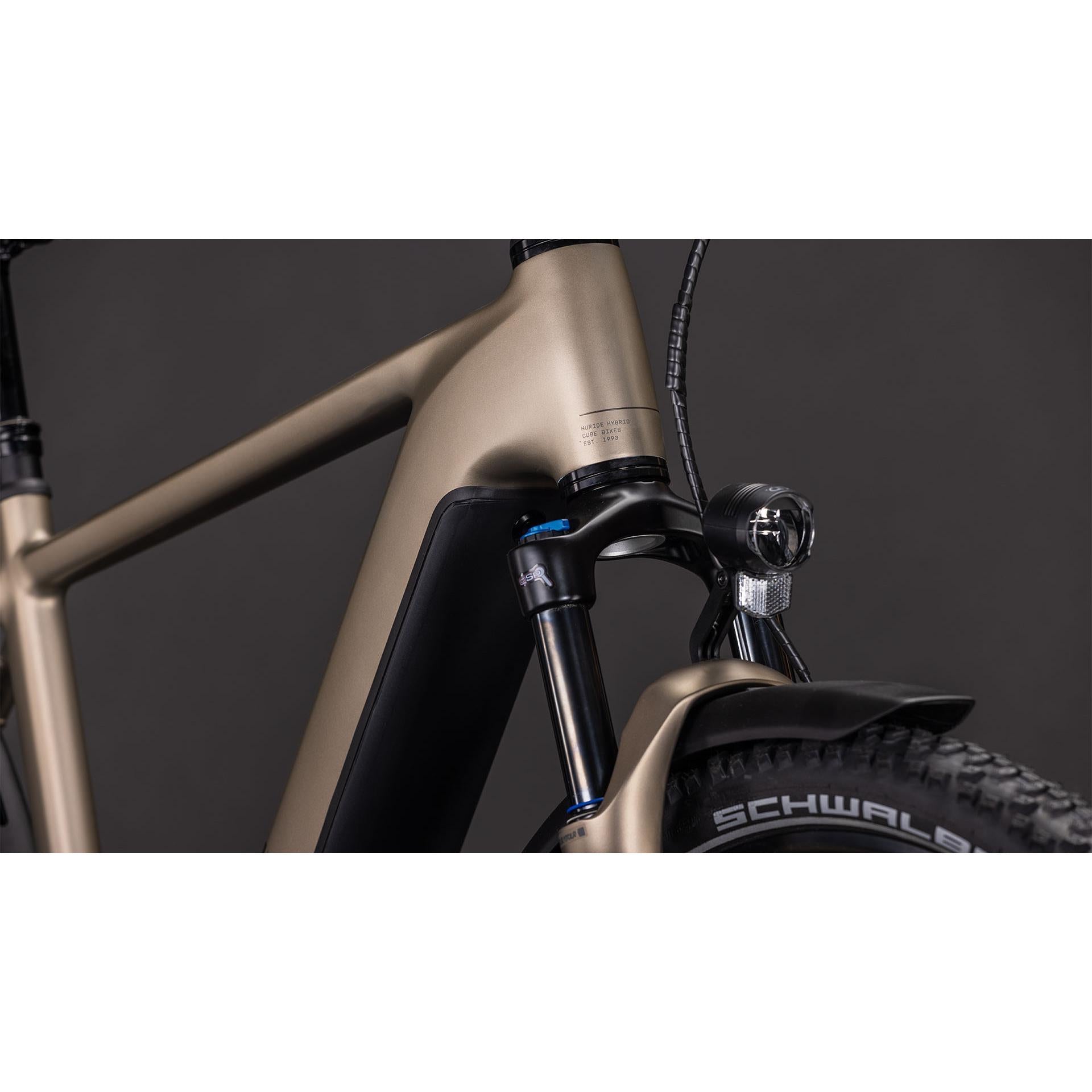 Cube Nuride Hybrid Pro 600 Electric Hybrid Bike Flashstone'n'Chrome