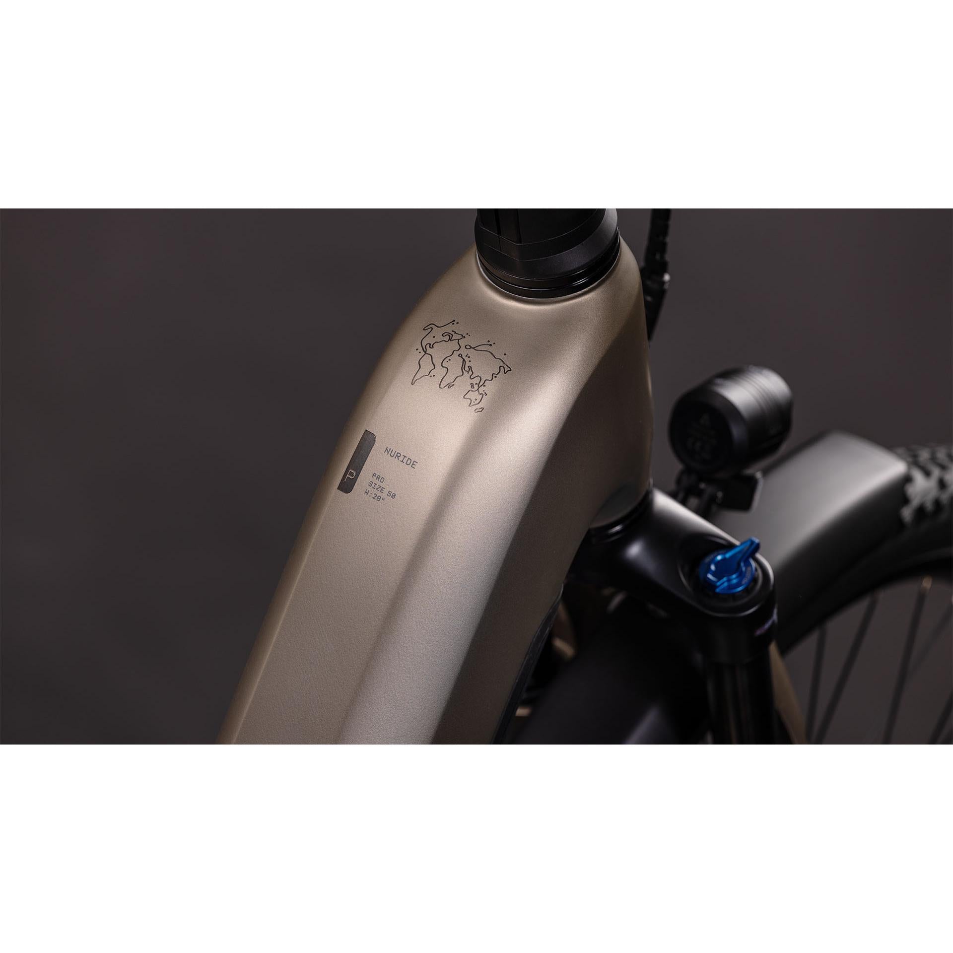 Cube Nuride Hybrid Pro Easy Entry 600 Electric Hybrid Bike Flashstone'n'Chrome