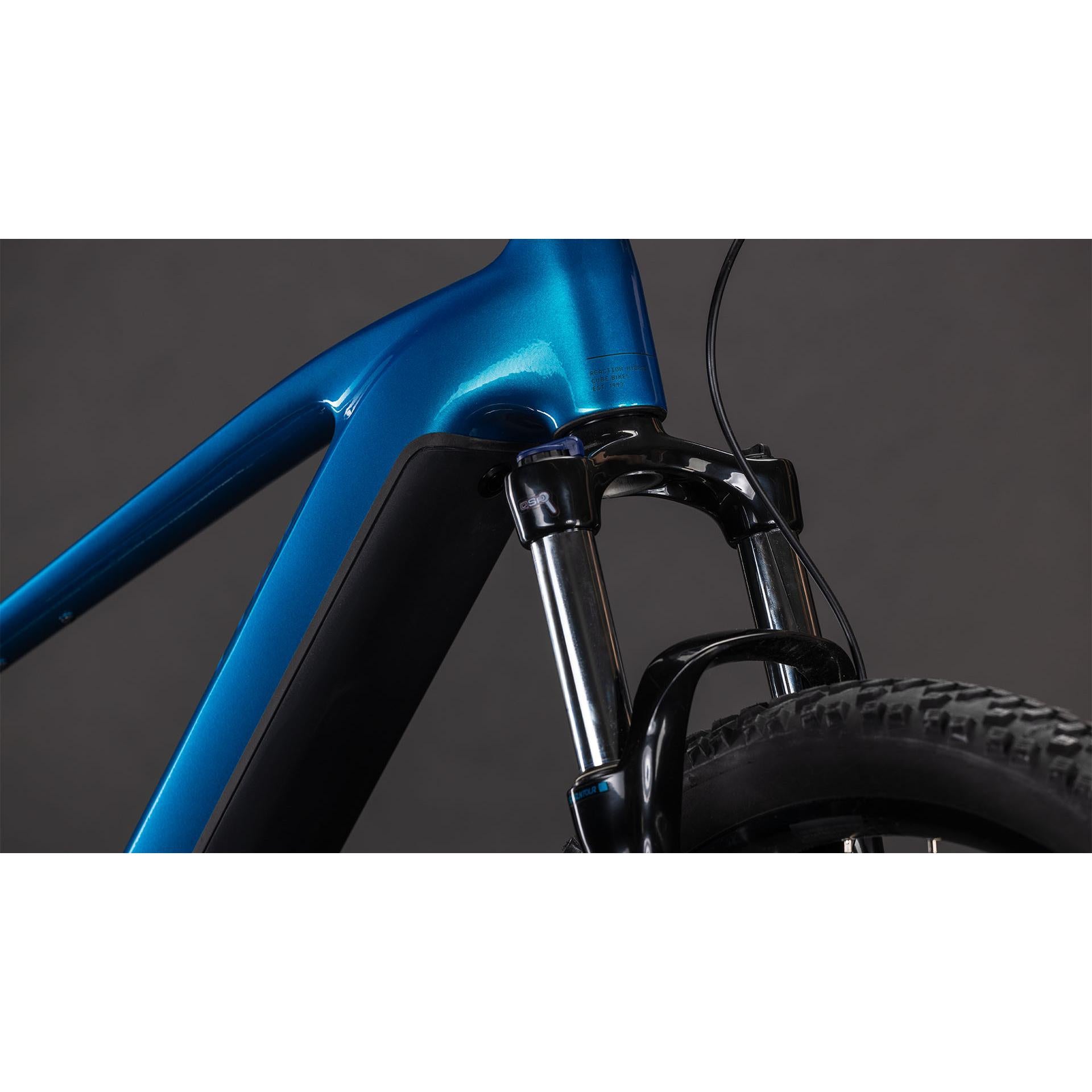 Cube Reaction Hybrid Performance 600 Electric Hardtail Mountain Bike Electricblue'n'Dazzle