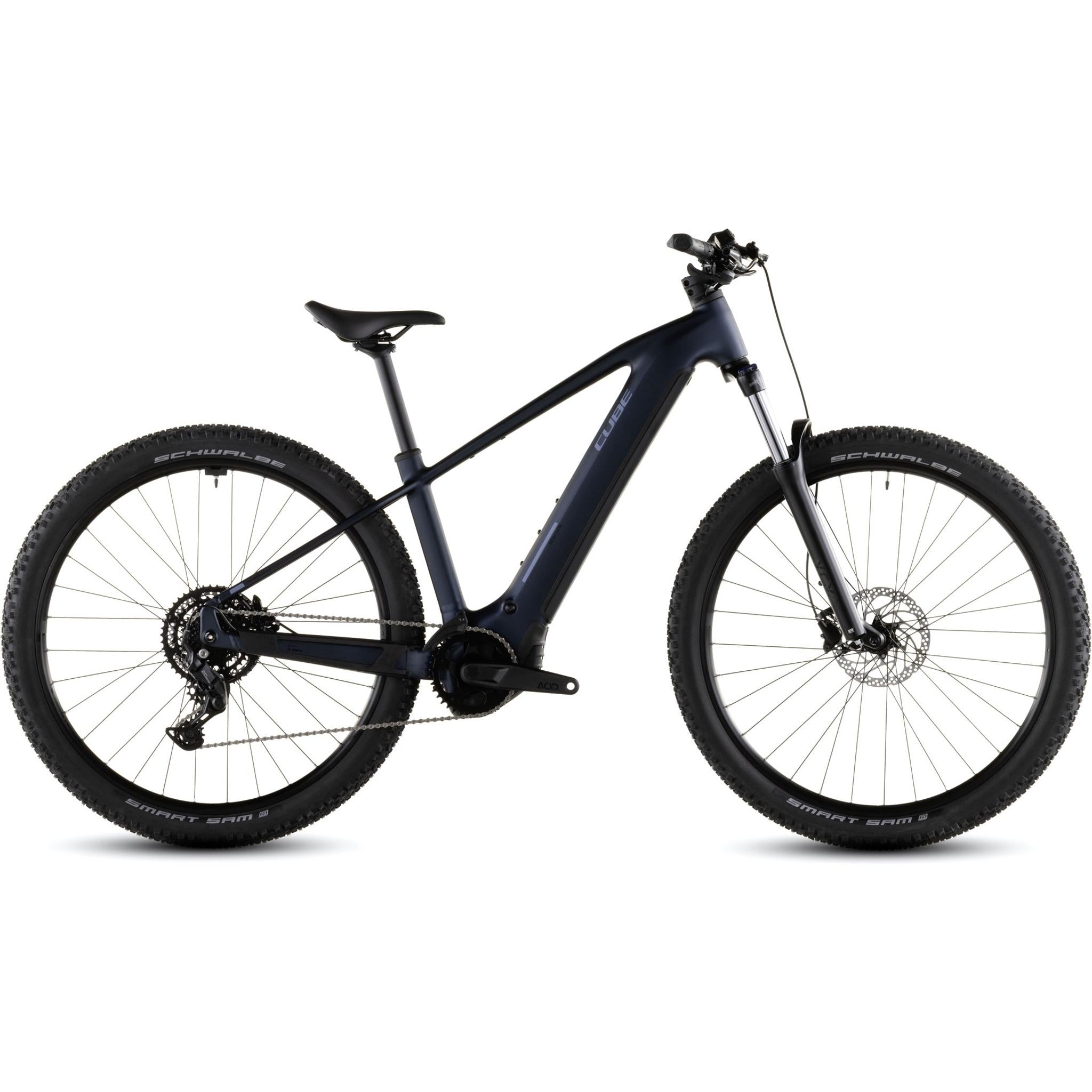Cube Reaction Hybrid Performance 600 Electric Hardtail Mountain Bike Indigoblue'n'Reflex