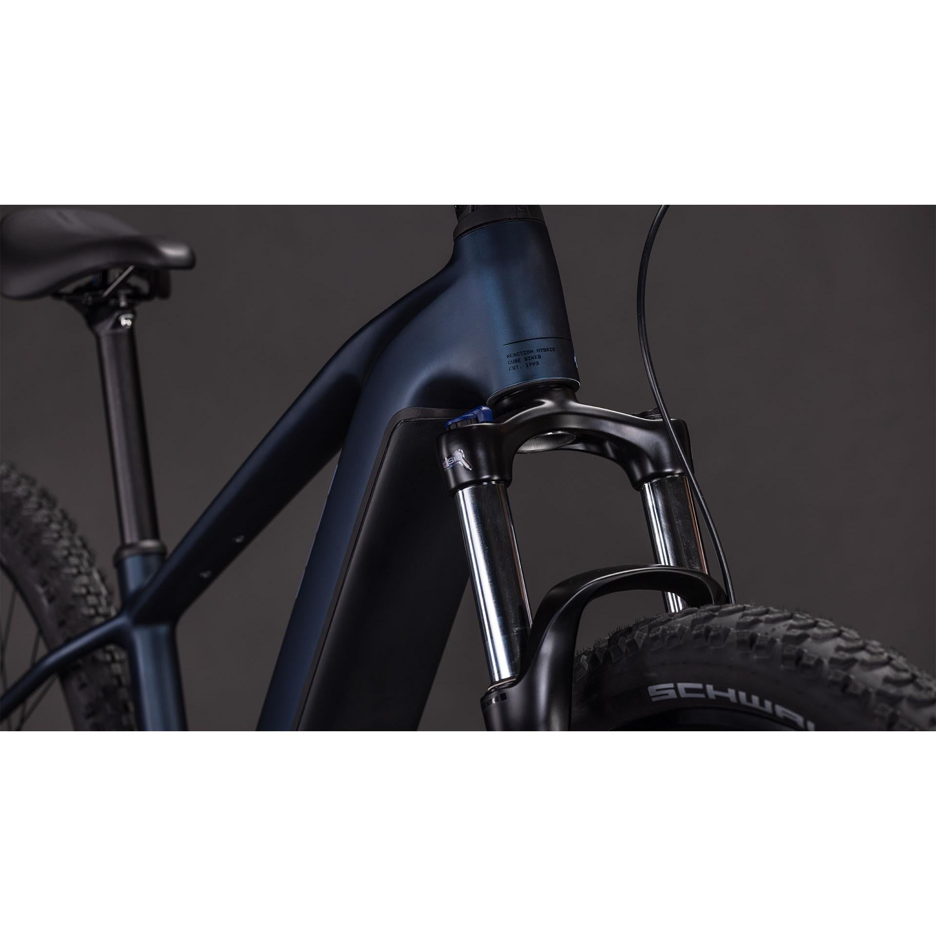 Cube Reaction Hybrid Performance 600 Electric Hardtail Mountain Bike Indigoblue'n'Reflex