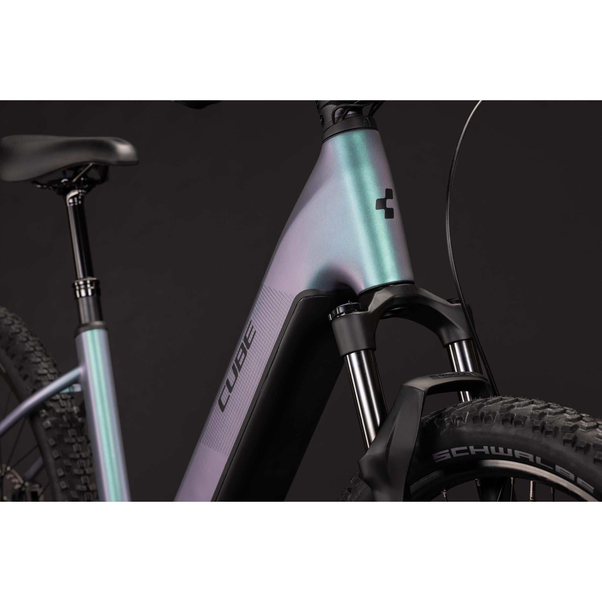 Cube Reaction Hybrid Pro EE 800 Electric Hardtail Mountain Bike Polar Light'n'Black