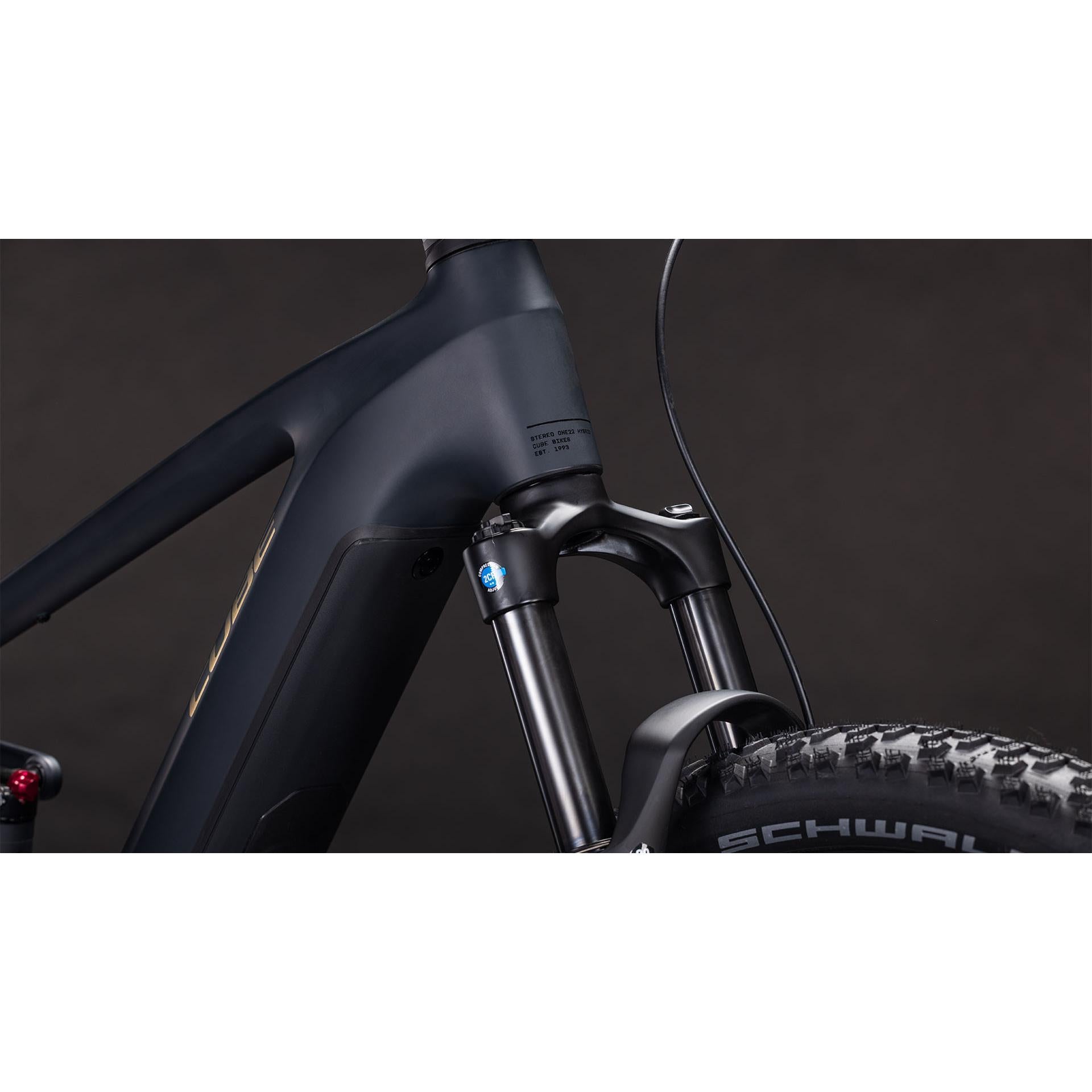 Cube Stereo Hybrid ONE22 Pro 600 Electric Trail Bike Night'n'Chrome