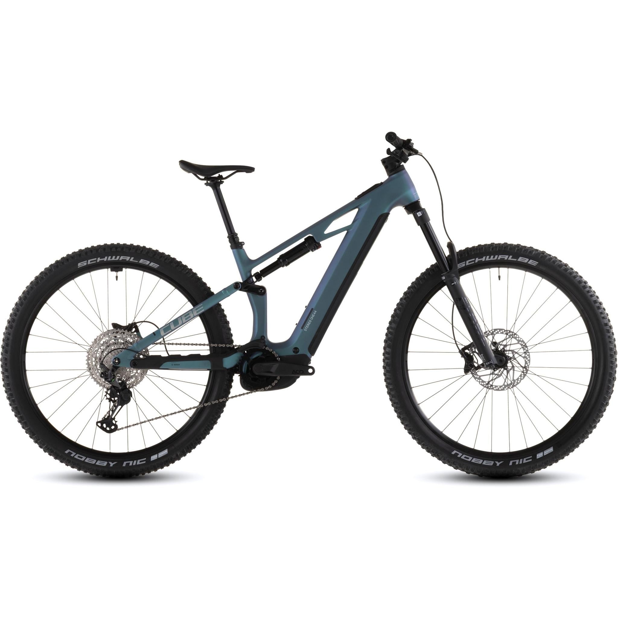 Cube Stereo Hybrid ONE44 HPC Race 800 Electric Trail Bike Grey'n'Prism