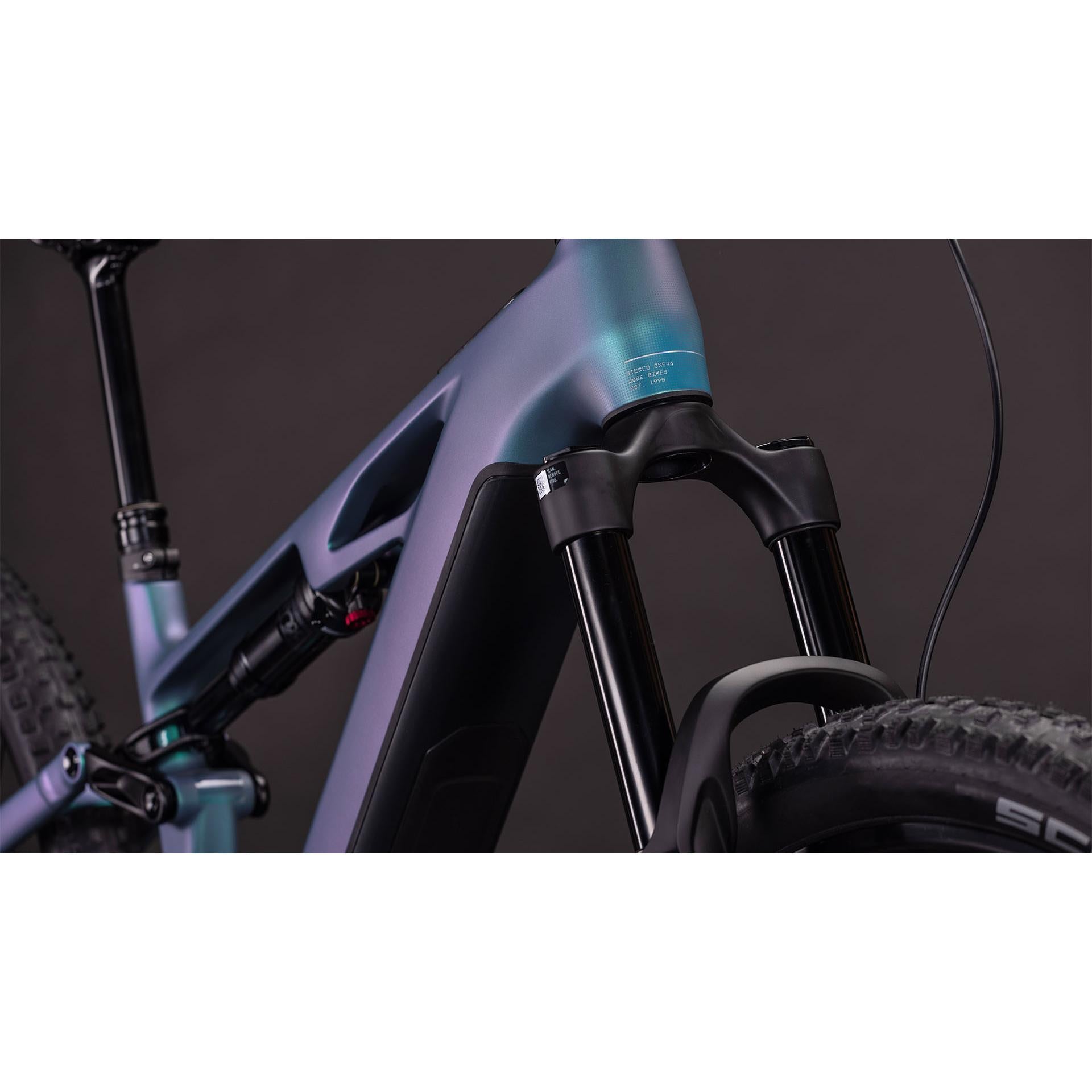 stereo hybrid one44 hpc Cube Stereo Hybrid ONE44 HPC Race 800 Electric Trail Bike Grey'n'Prism – 99 Bikes