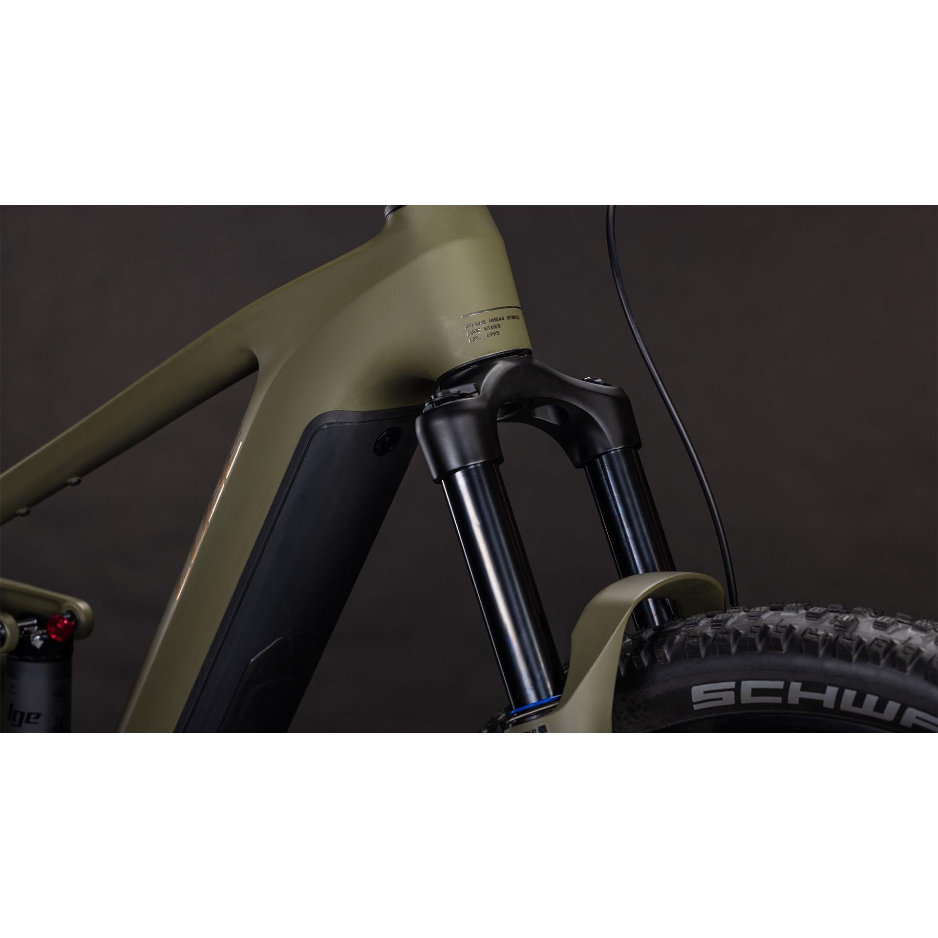 Cube Stereo Hybrid ONE44 Pro 800 Electric Trail Bike Dustyolive'n'Gold