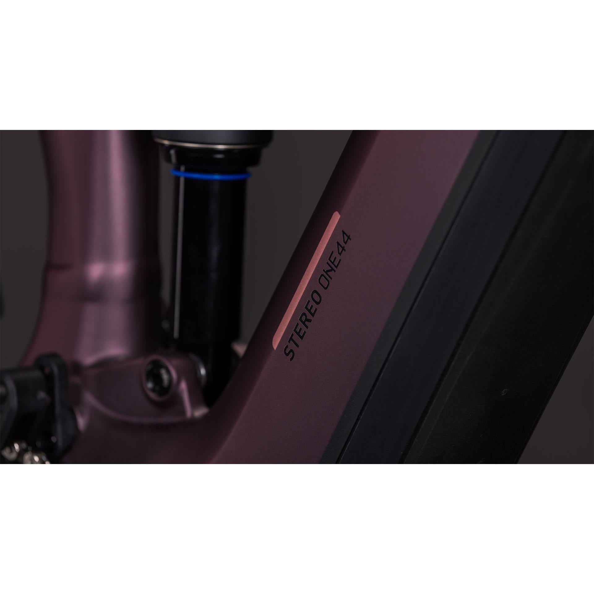 Cube Stereo Hybrid ONE44 Pro 800 Electric Trail Bike Shiftblush'n'Raisin