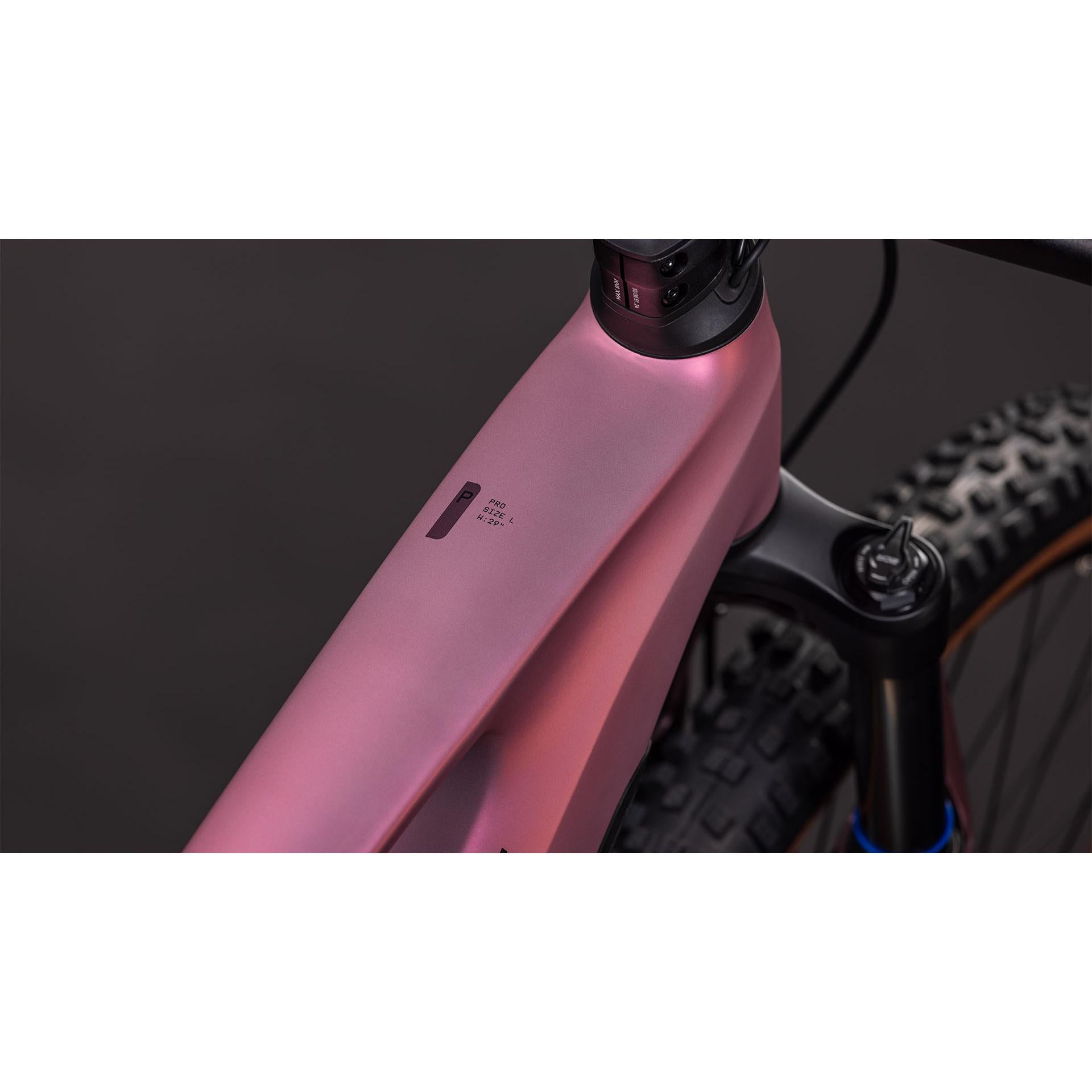 Cube Stereo Hybrid ONE44 Pro 800 Electric Trail Bike Shiftblush'n'Raisin
