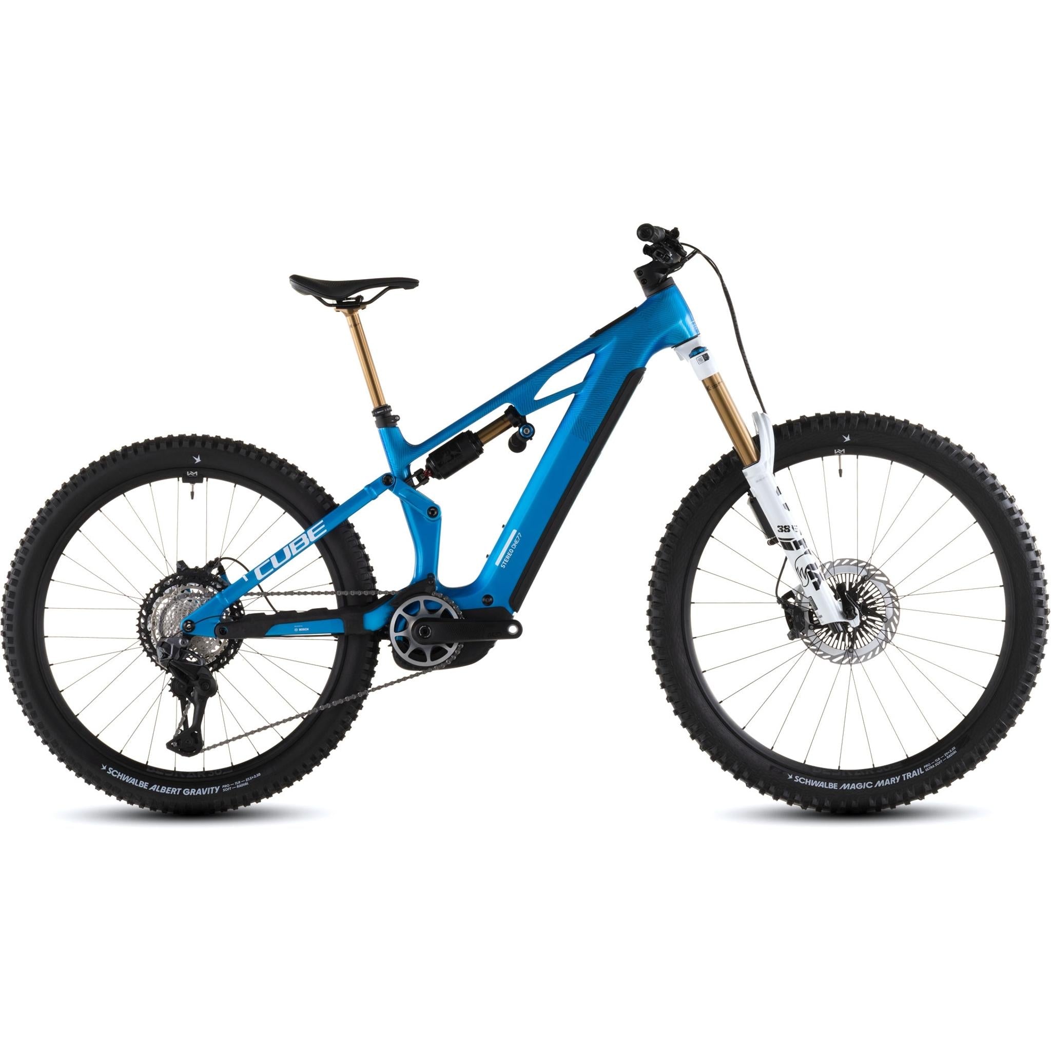 Cube Stereo Hybrid ONE77 HPC AT Electric Enduro Bike Actionteam
