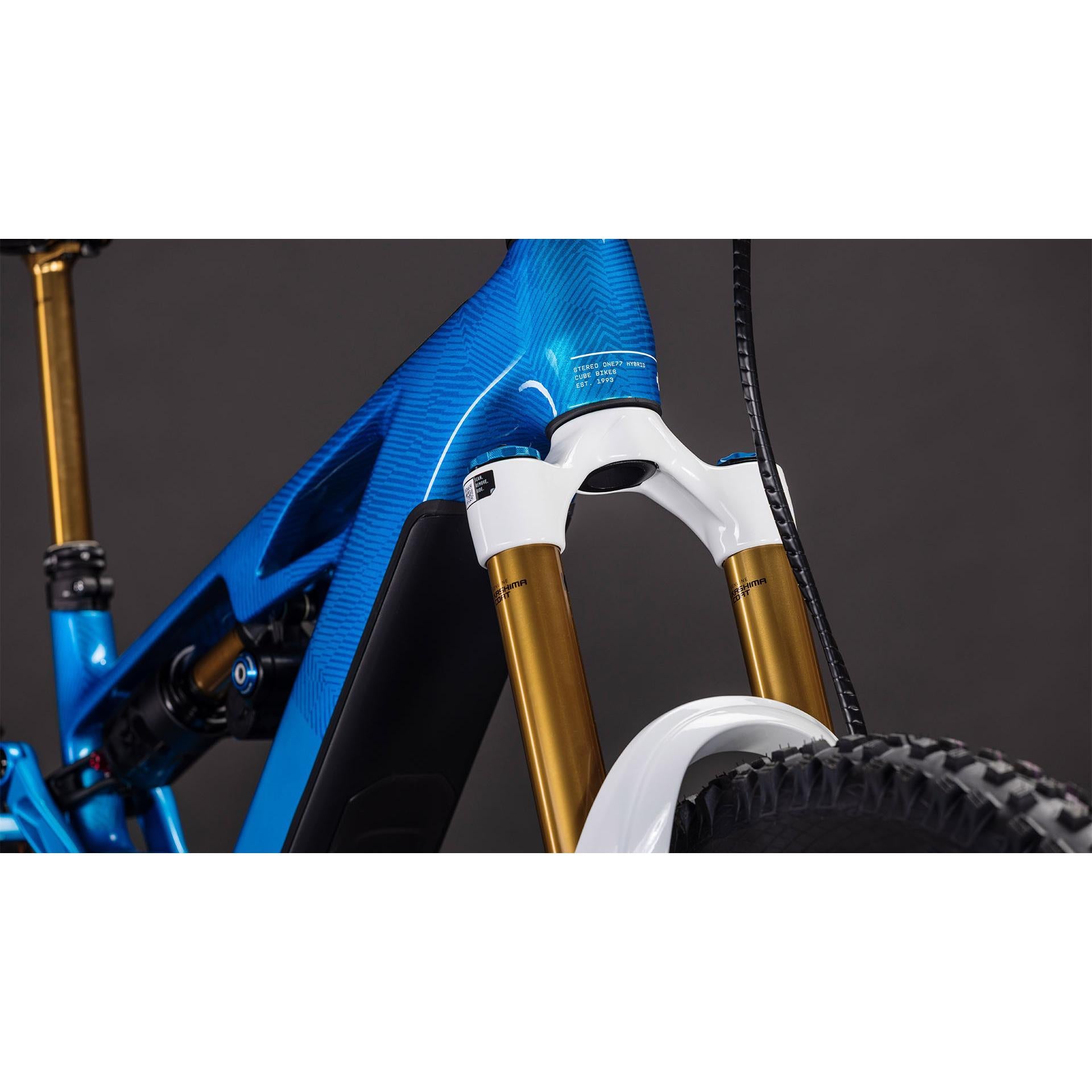 Cube Stereo Hybrid ONE77 HPC AT Electric Enduro Bike Actionteam