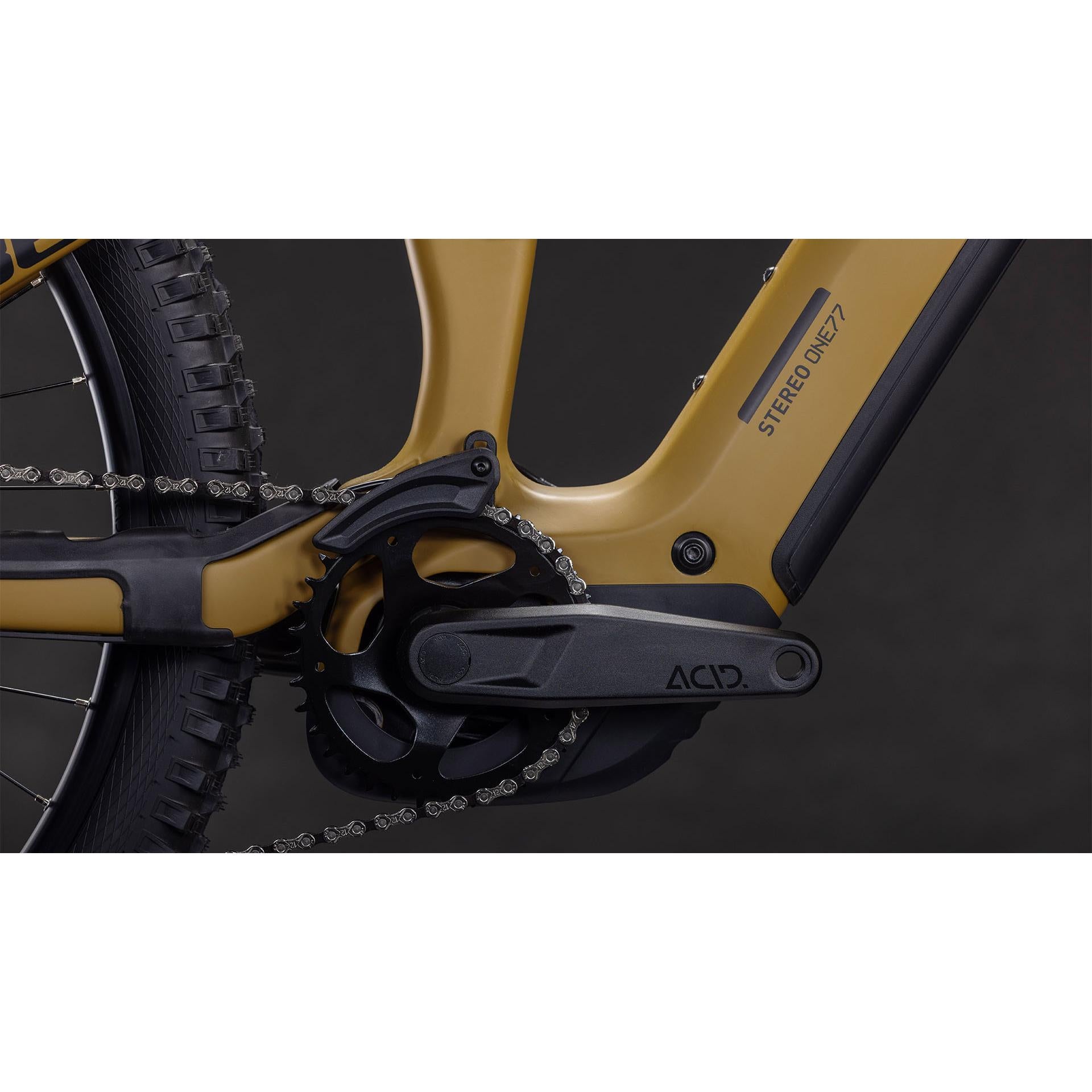 Cube Stereo Hybrid ONE77 HPC Race 800 Electric Enduro Bike Willowgreen'n'Black