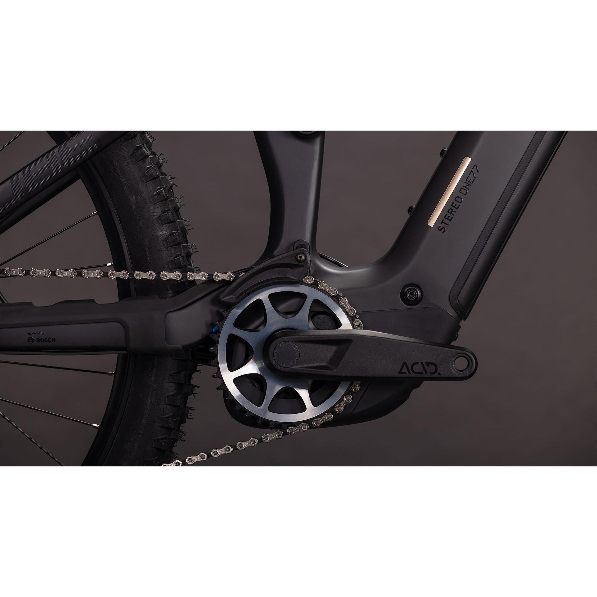 Cube Stereo Hybrid ONE77 HPC SLX 800 Electric Enduro Bike Blackline