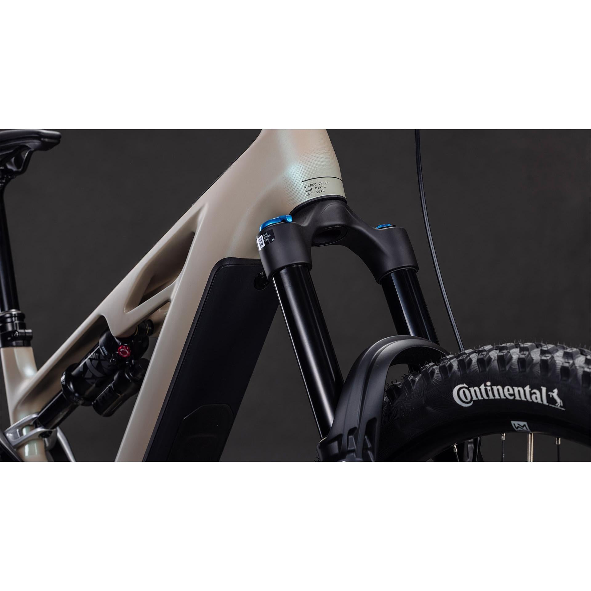 Cube Stereo Hybrid ONE77 HPC SLX 800 Electric Enduro Bike Glintsand'n'Black