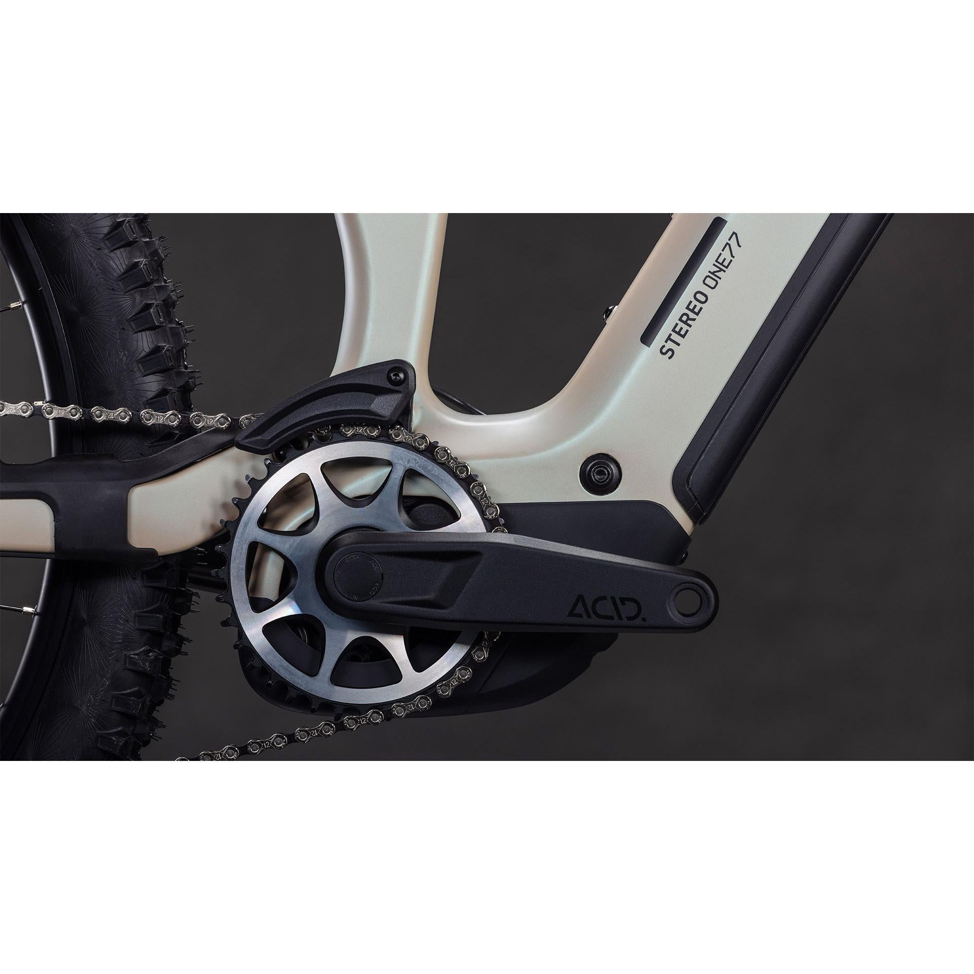 Cube Stereo Hybrid ONE77 HPC SLX 800 Electric Enduro Bike Glintsand'n'Black