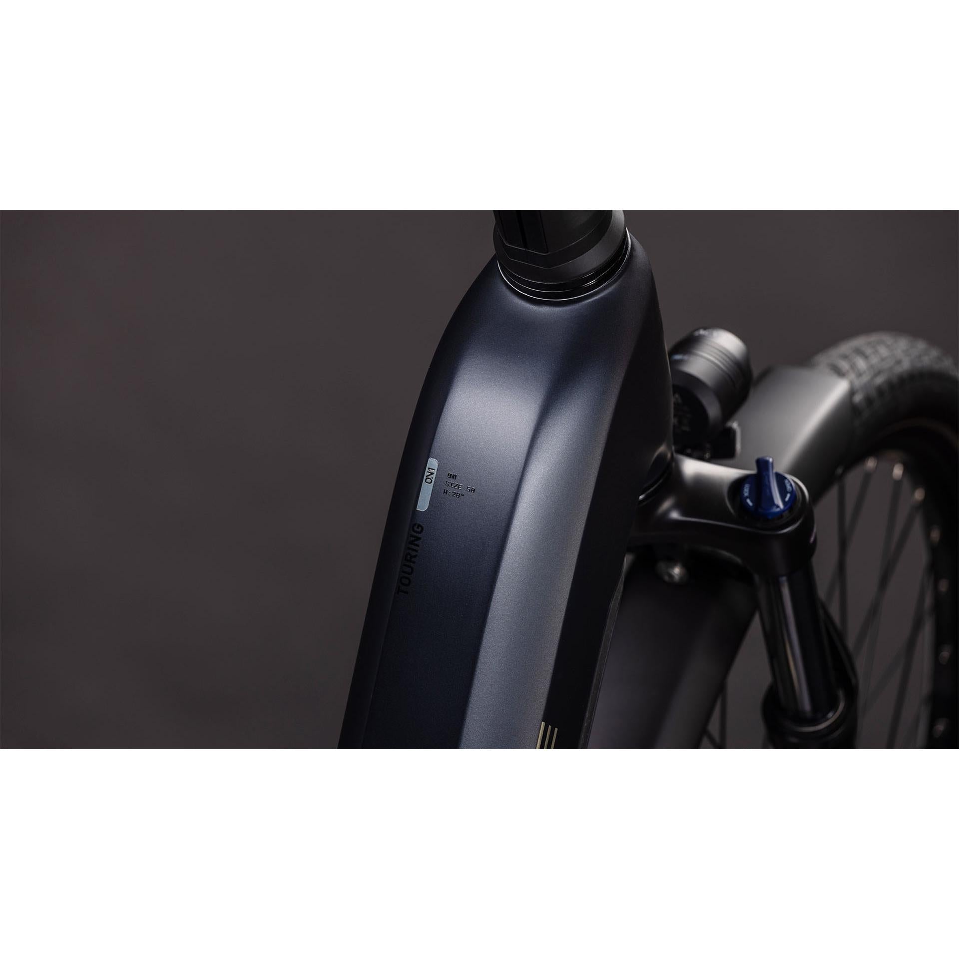 Cube Touring Hybrid ONE Easy Entry 600 Electric Hybrid Bike Coal'n'Chrome