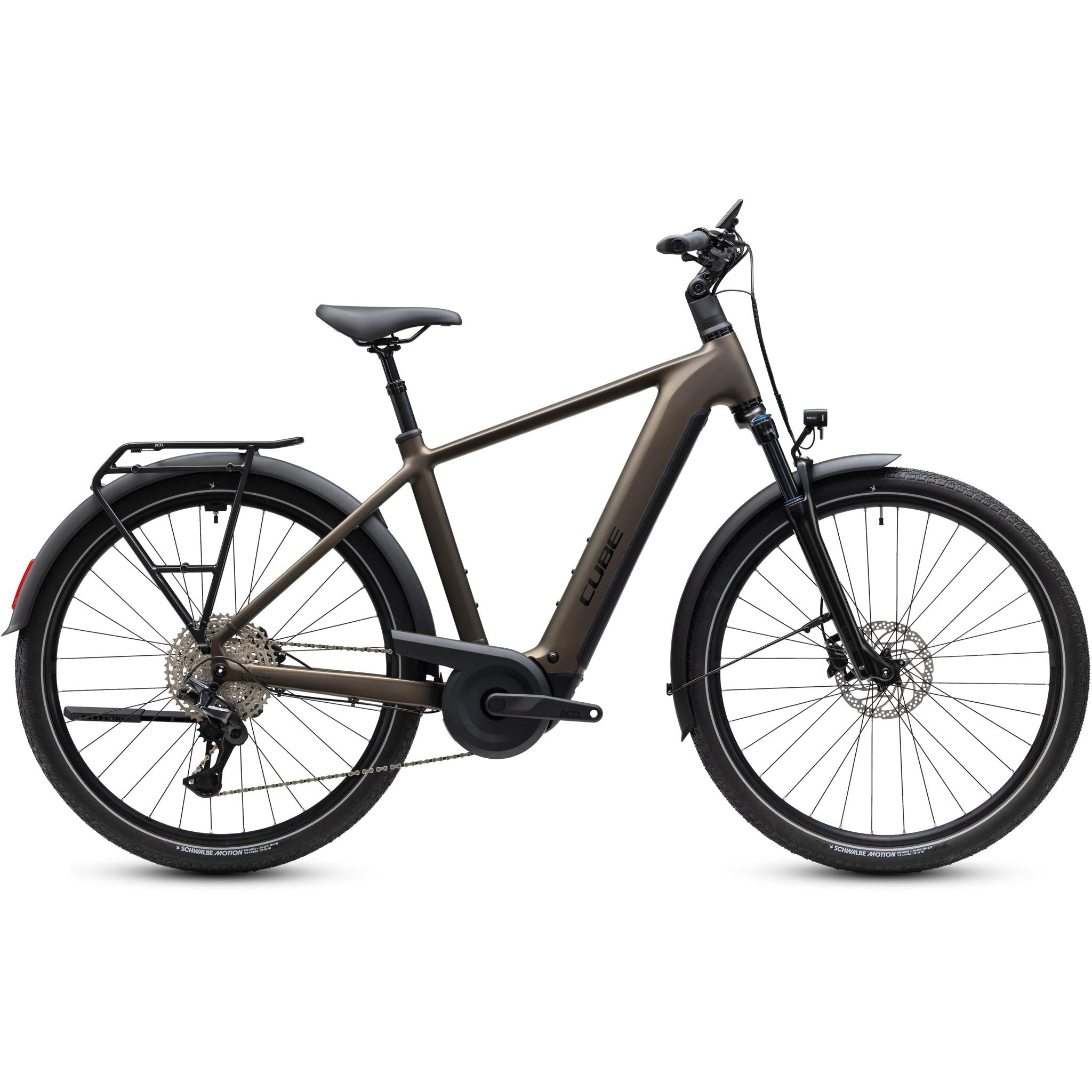 Cube Touring Hybrid Pro 800 Electric Hybrid Bike Metallic Umbra'n'Black