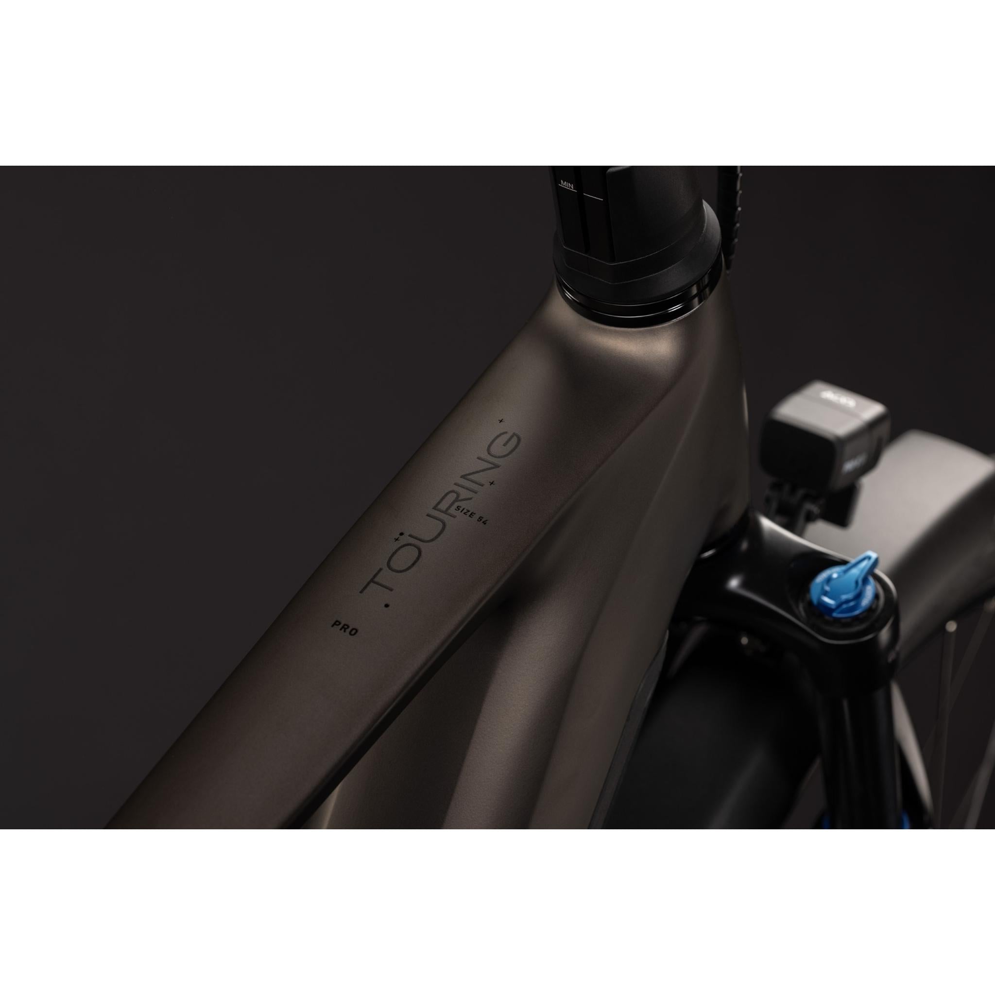 Cube Touring Hybrid Pro 800 Electric Hybrid Bike Metallic Umbra'n'Black
