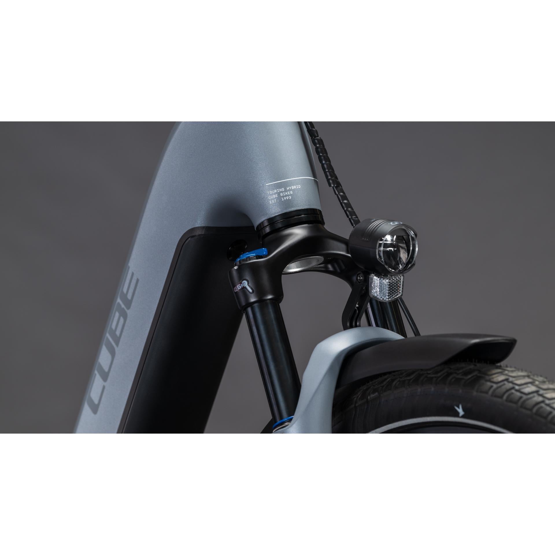 Cube Touring Hybrid Pro Easy Entry 800 Electric Hybrid Bike Pearlgrey'n'Grey