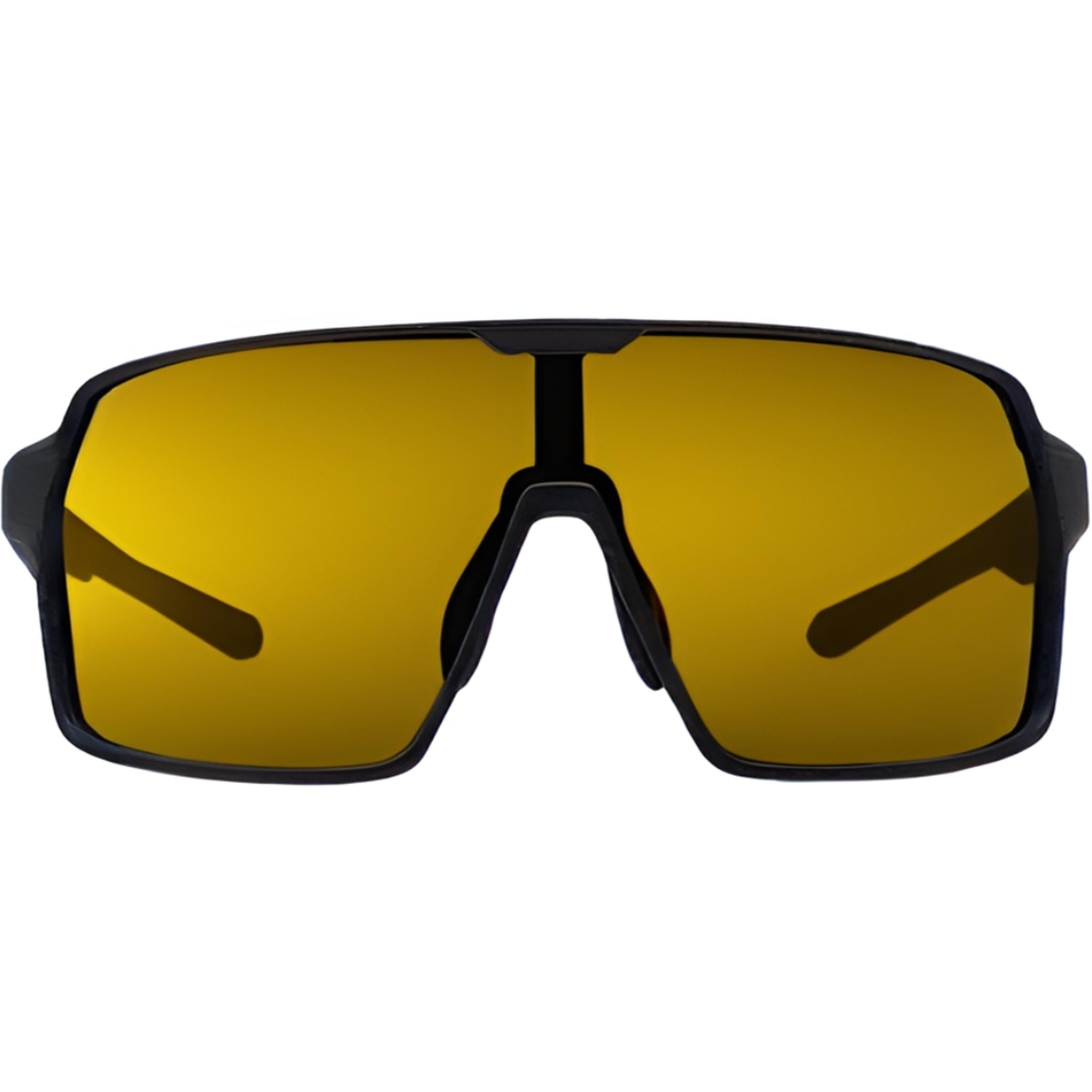 Cykal Pilot Sunglasses Black Matte - Gold Flash Lens