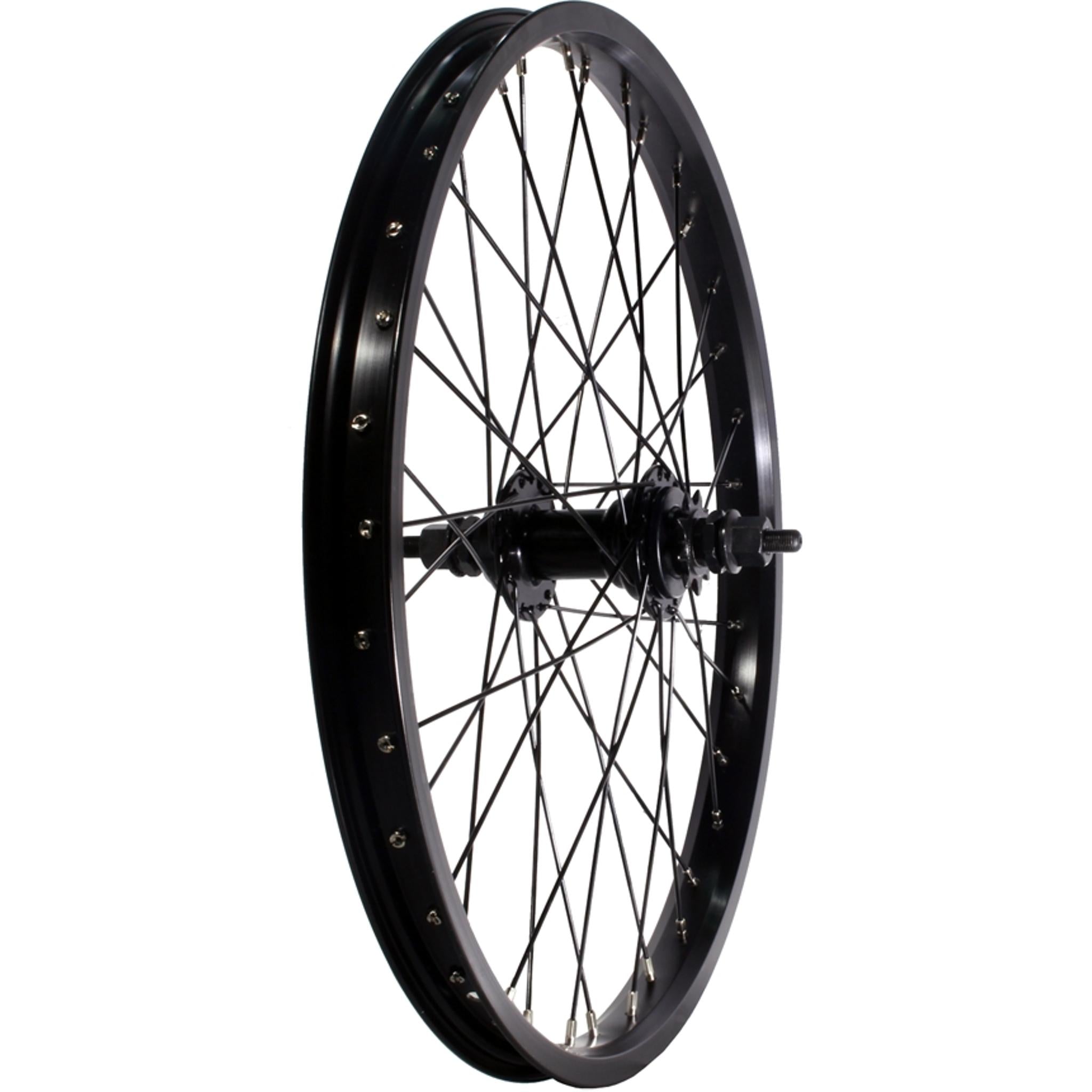 DRS Semi Pro 20'' BMX Rear Wheel 36H 3/8'' Sealed 9T Black