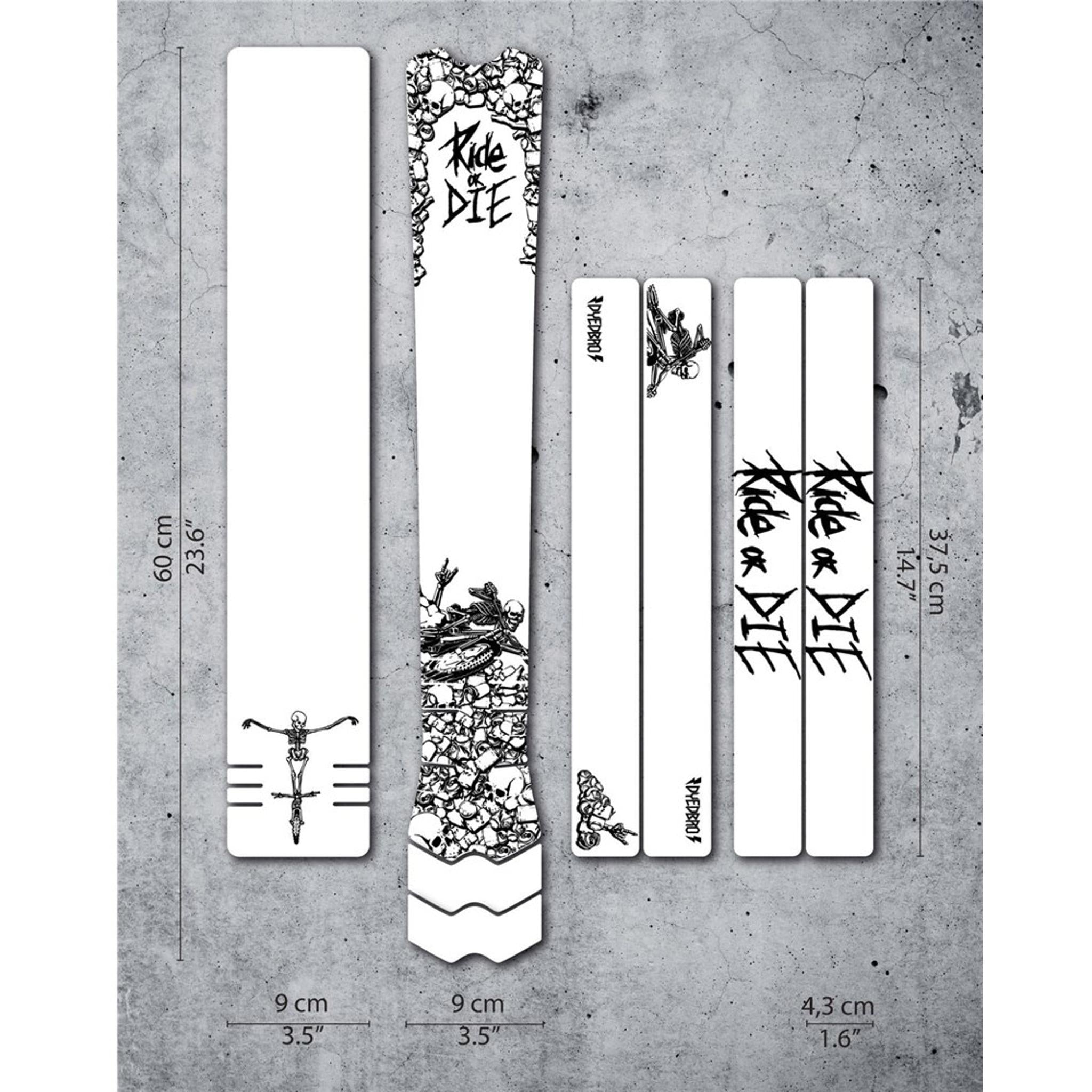 DYEDBRO Ride or Die Frame Protection Clear/Black