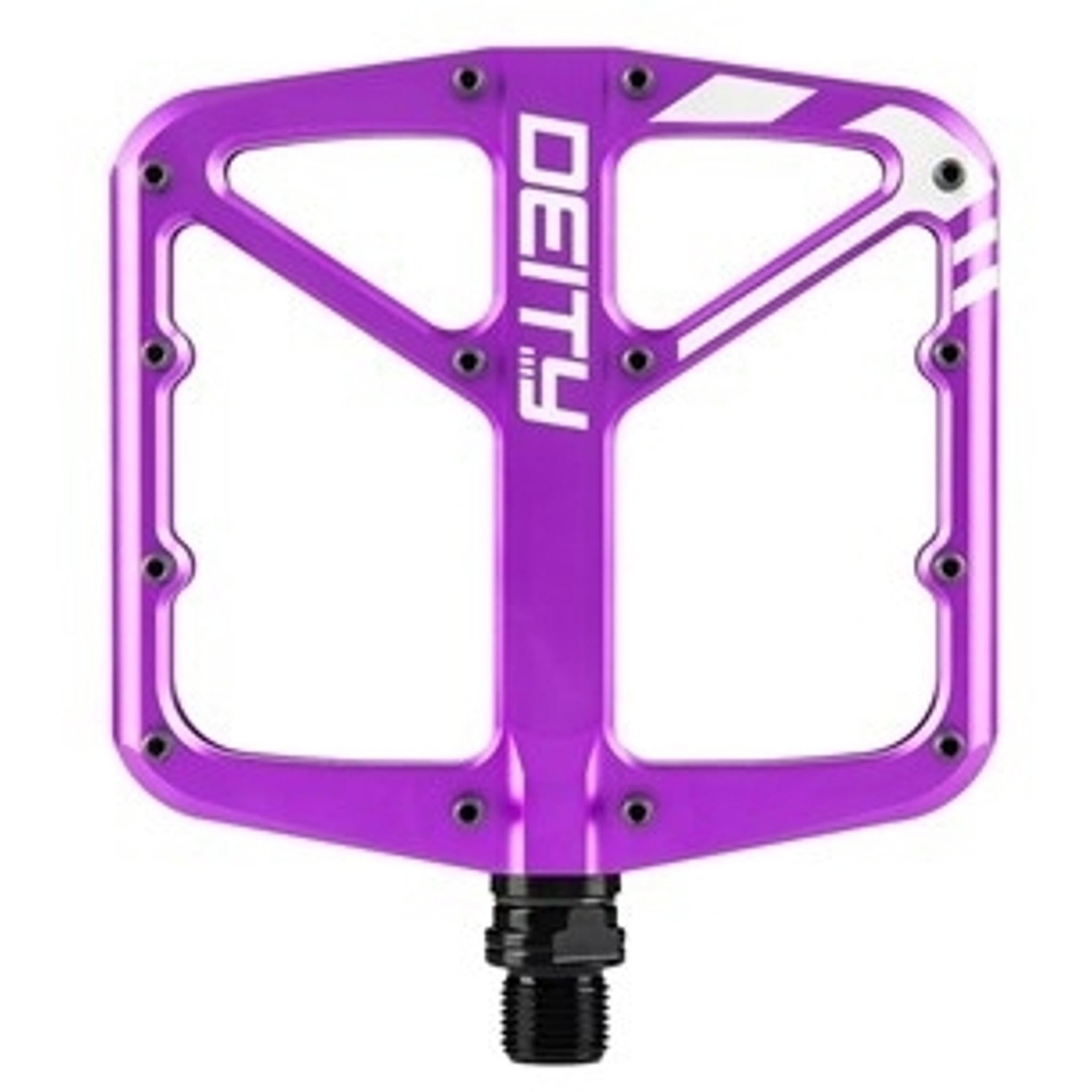 Deity Super Villain Flat MTB Pedals Purple
